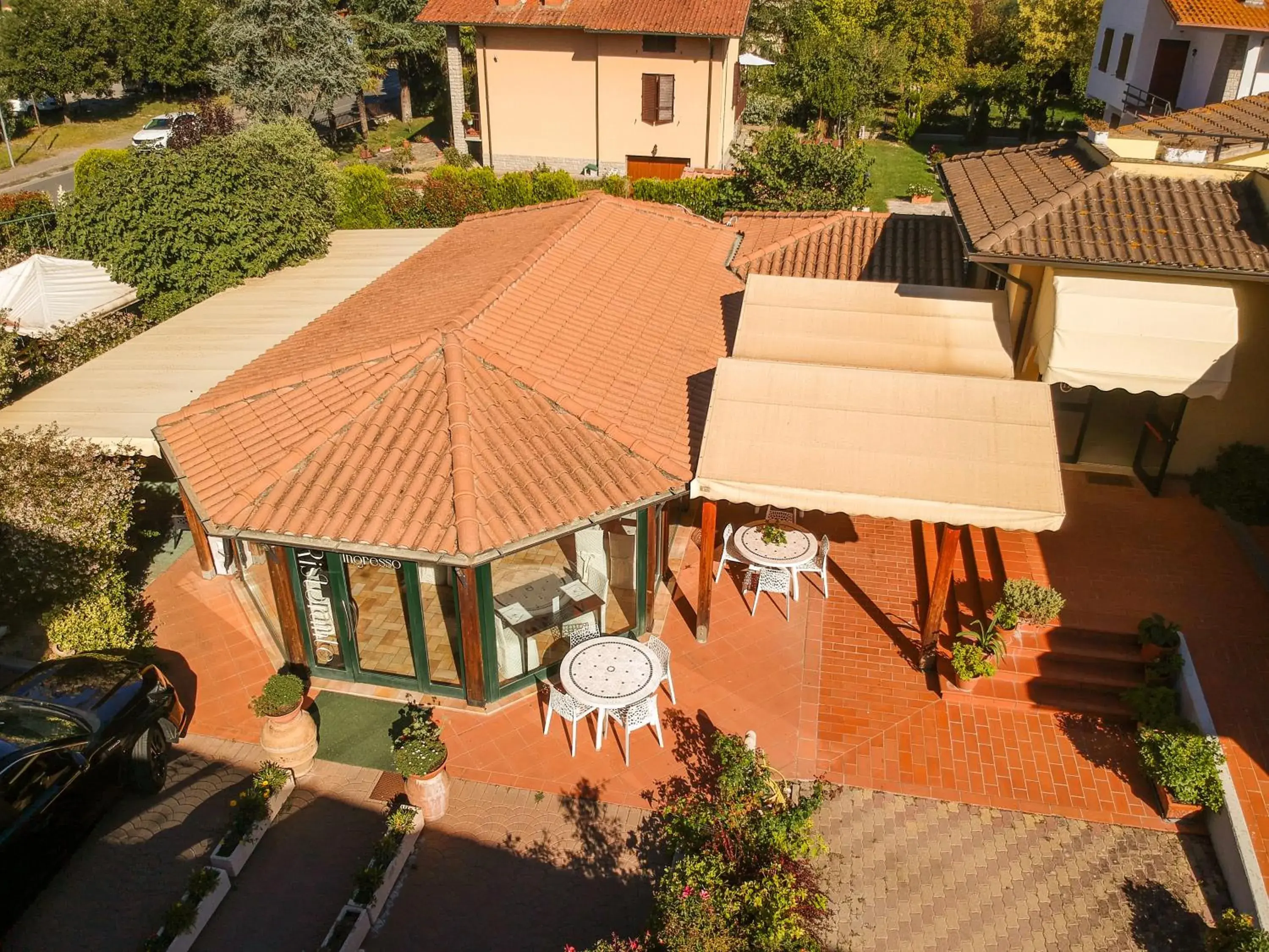 Garden, Bird's-eye View in Hotel Duca Della Corgna