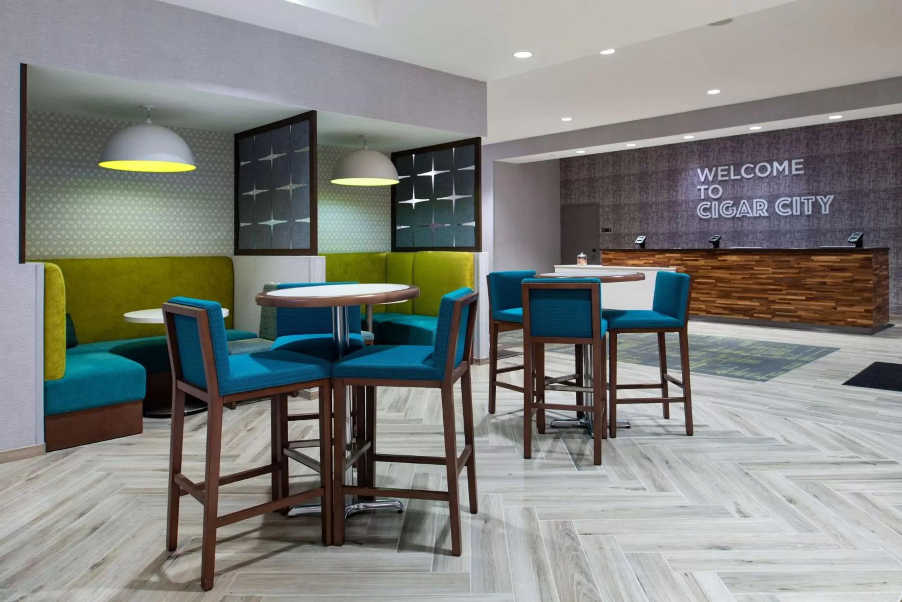 Lobby or reception, Restaurant/Places to Eat in Home2 Suites By Hilton Tampa Downtown Channel District
