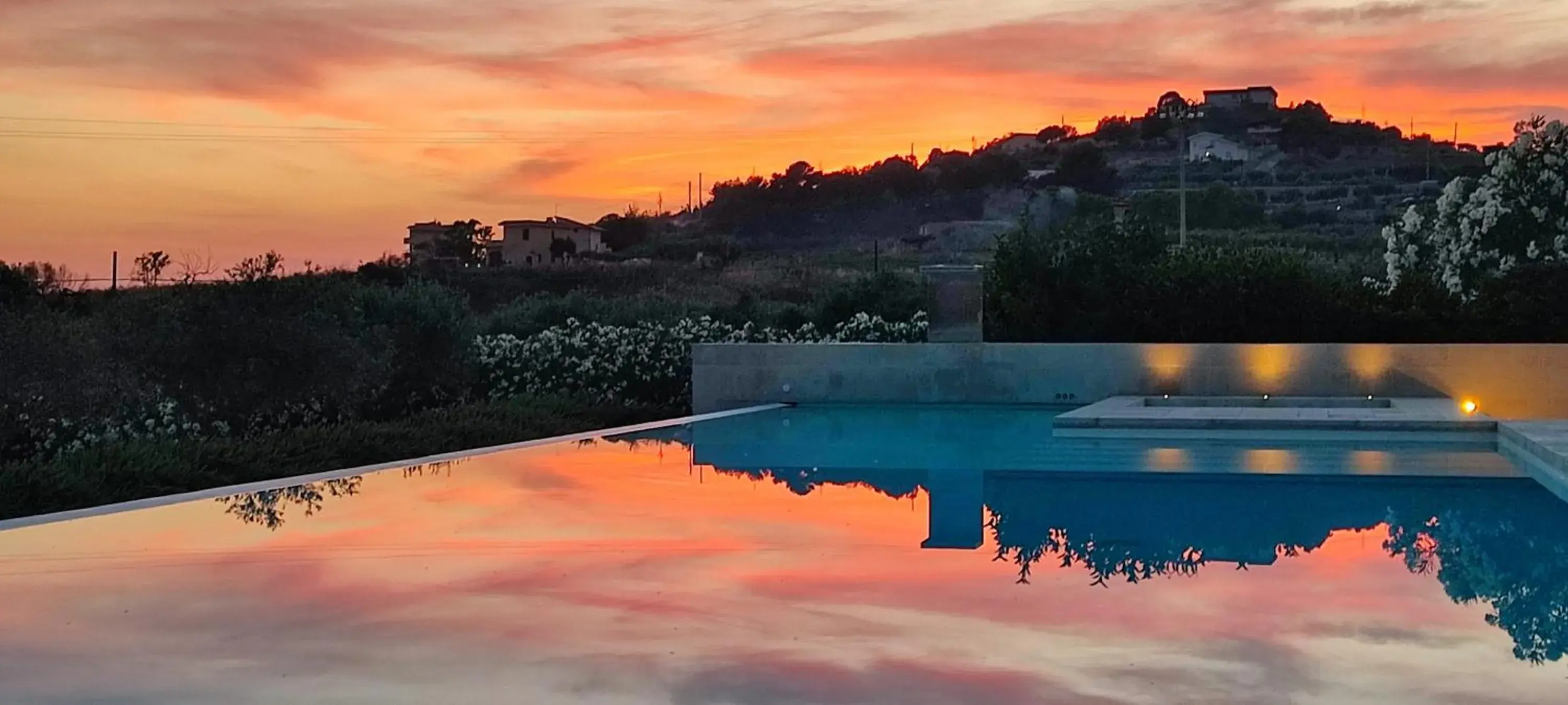 Swimming pool, Sunrise/Sunset in Borgo Giallonardo Wine Relais