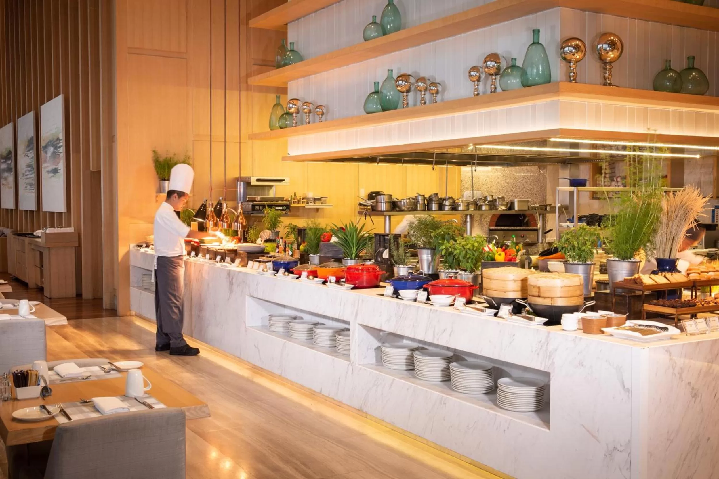 Buffet breakfast in Avani Plus Riverside Bangkok Hotel