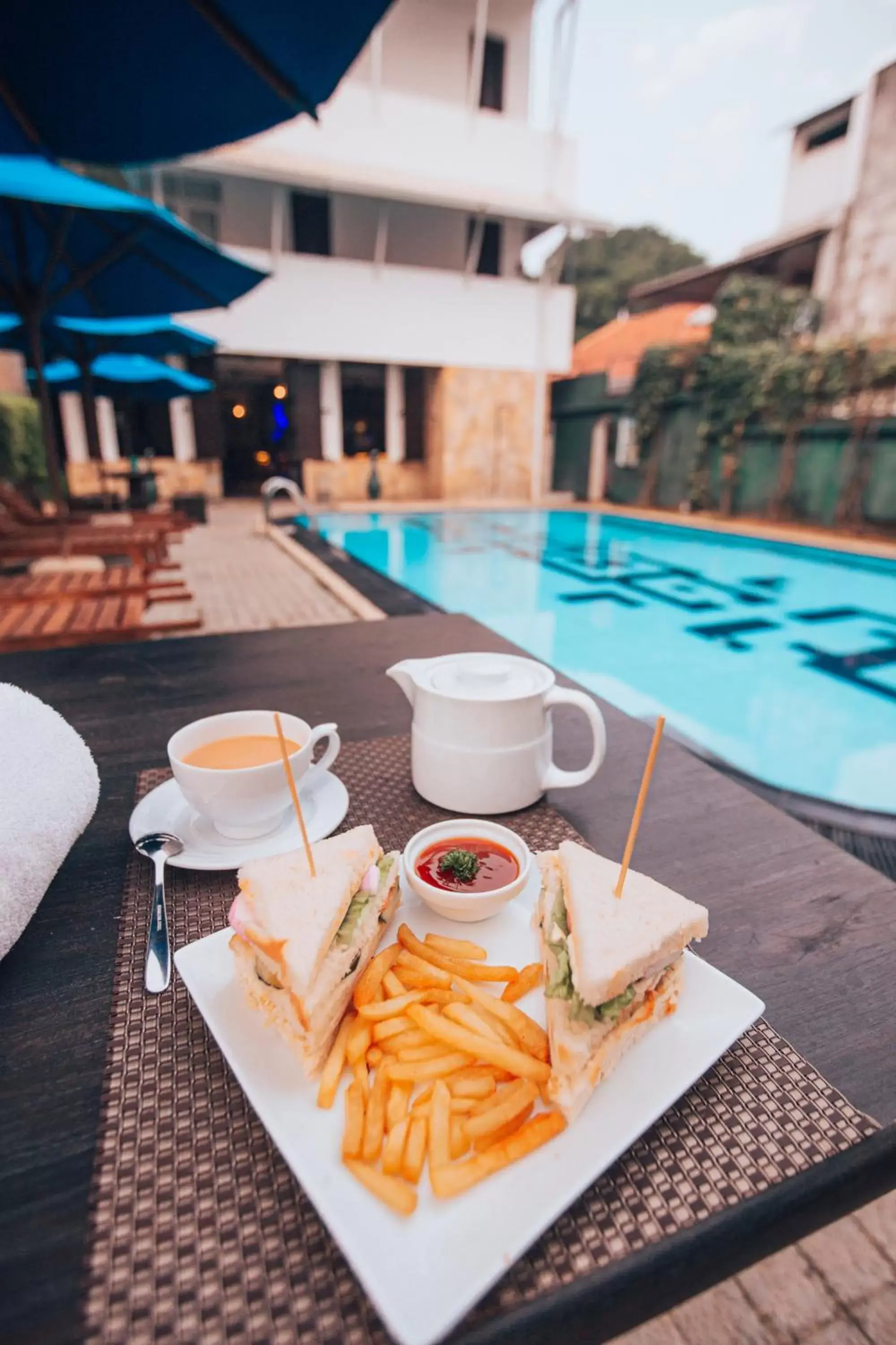 Food and drinks, Swimming Pool in St.Lachlan Hotel & Suites