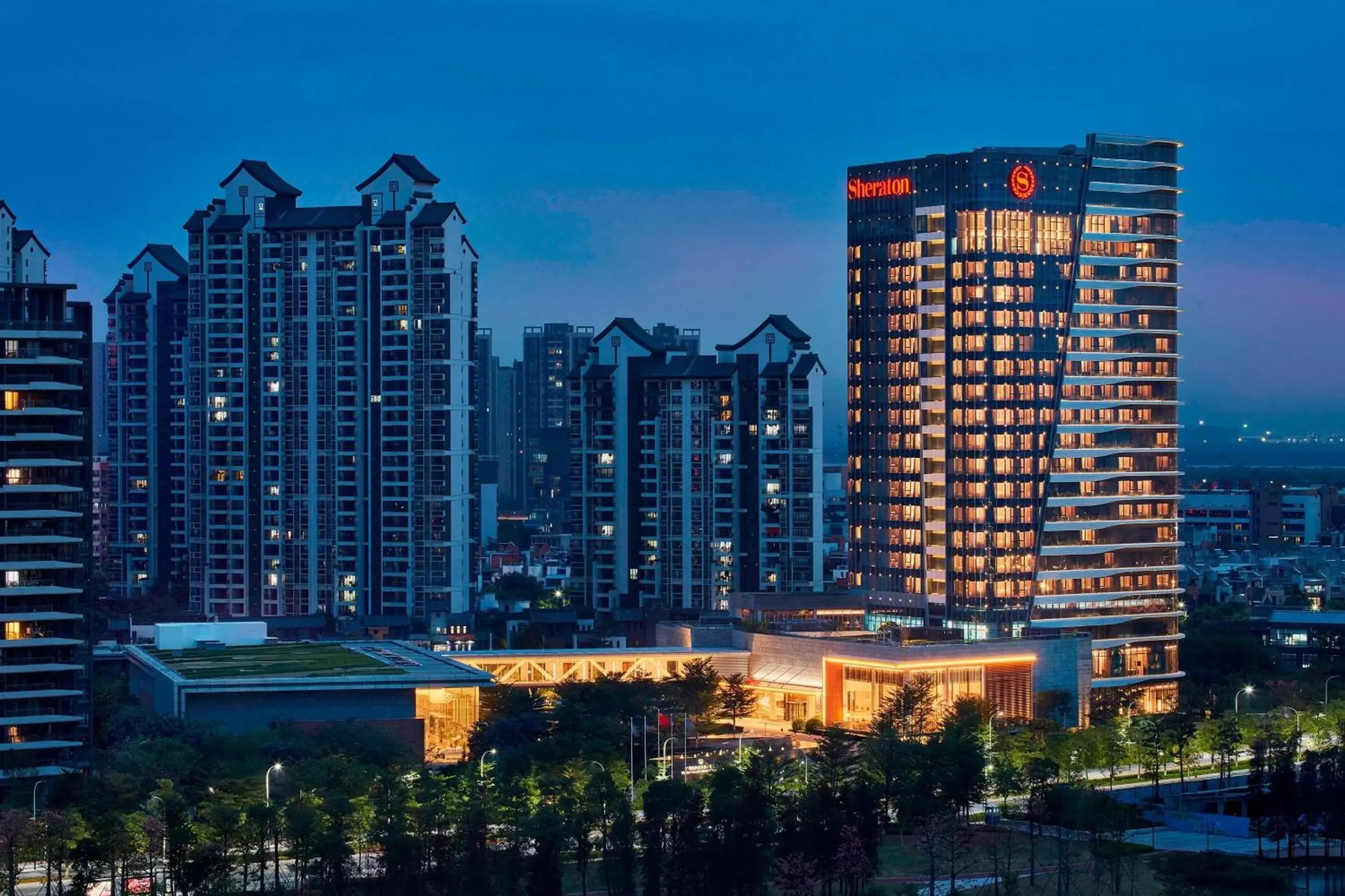 Property building in Sheraton Guangzhou Nansha Hotel