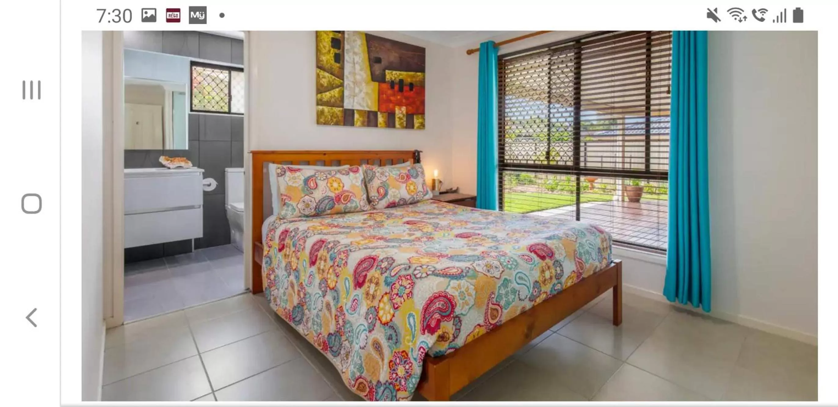 Bed in Jen's Getaway