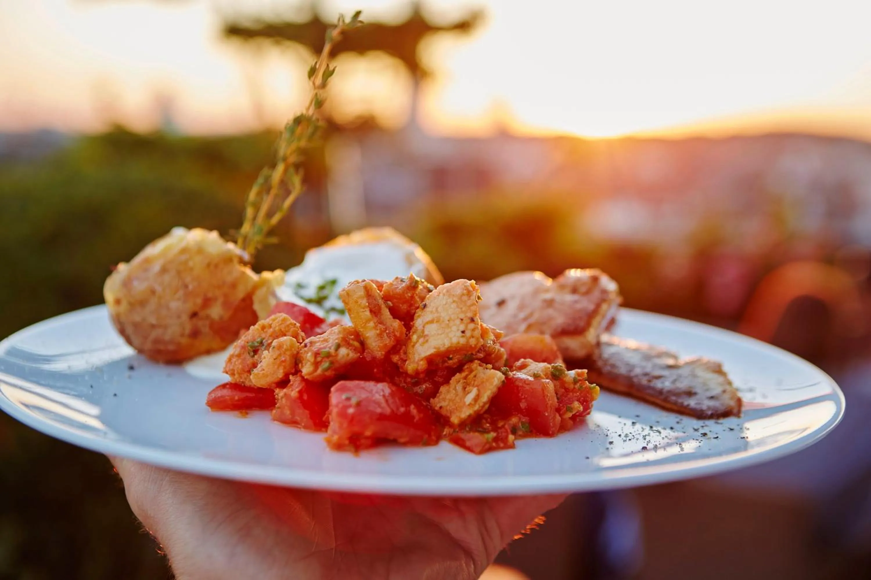 Food close-up in Savoy Hotel