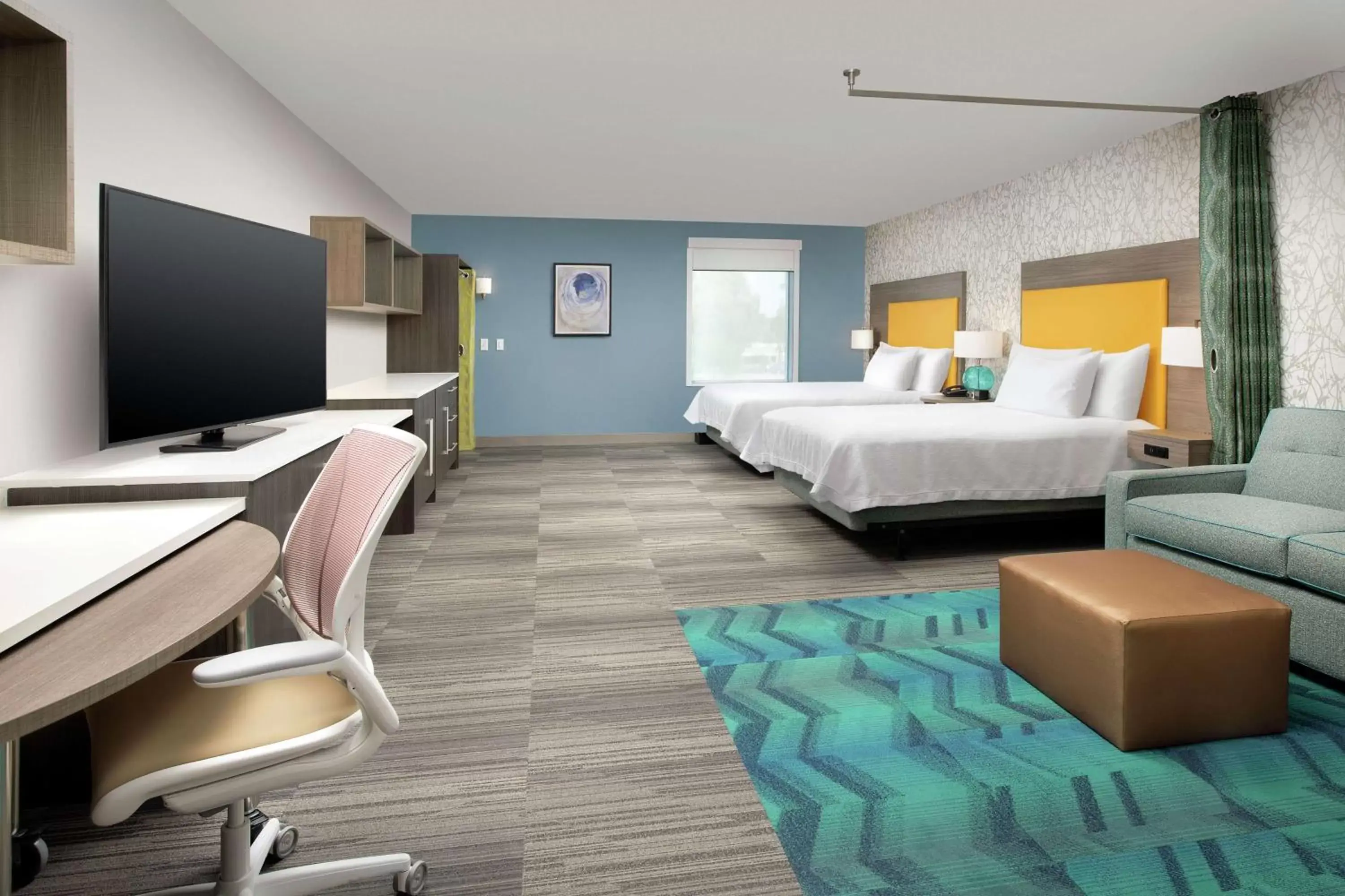 Studio Suite with Two Queen Beds - Hearing Access/Non-Smoking in Home2 Suites by Hilton Phoenix Airport South Studio Suite with Two Queen Beds - Hearing Access/Non-Smoking in Home2 Suites by Hilton Phoenix Airport South