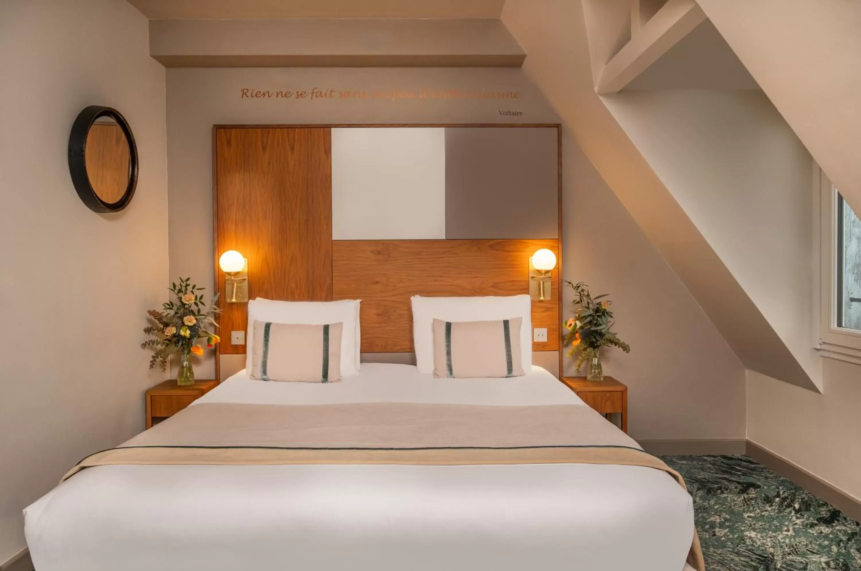 Bed in Hôtel Le Tourville by Inwood Hotels