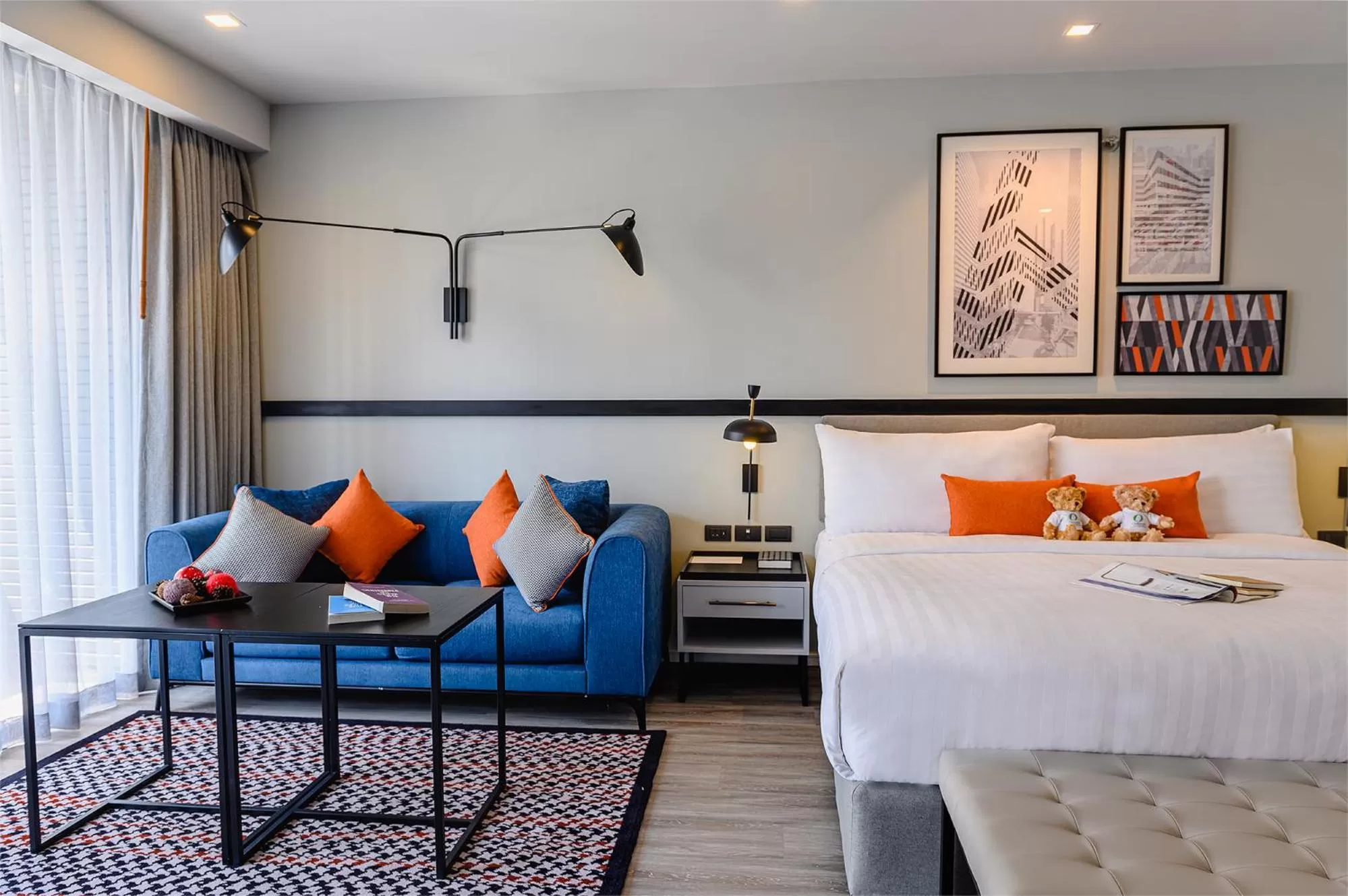 Bedroom, Bed in Oakwood Residence Sukhumvit Thonglor Bangkok