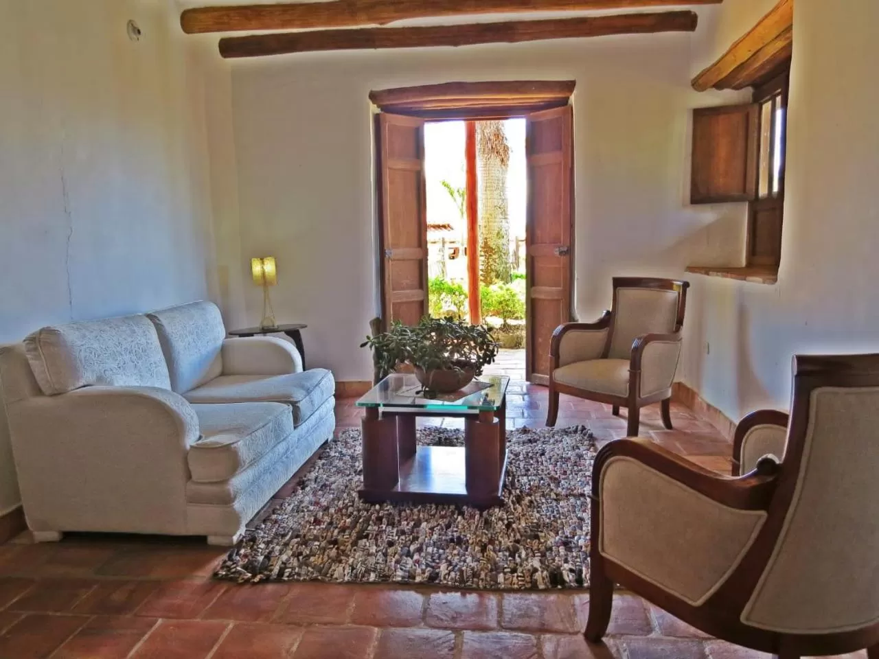 Living room in Hotel Finca Buenos Aires Barichara