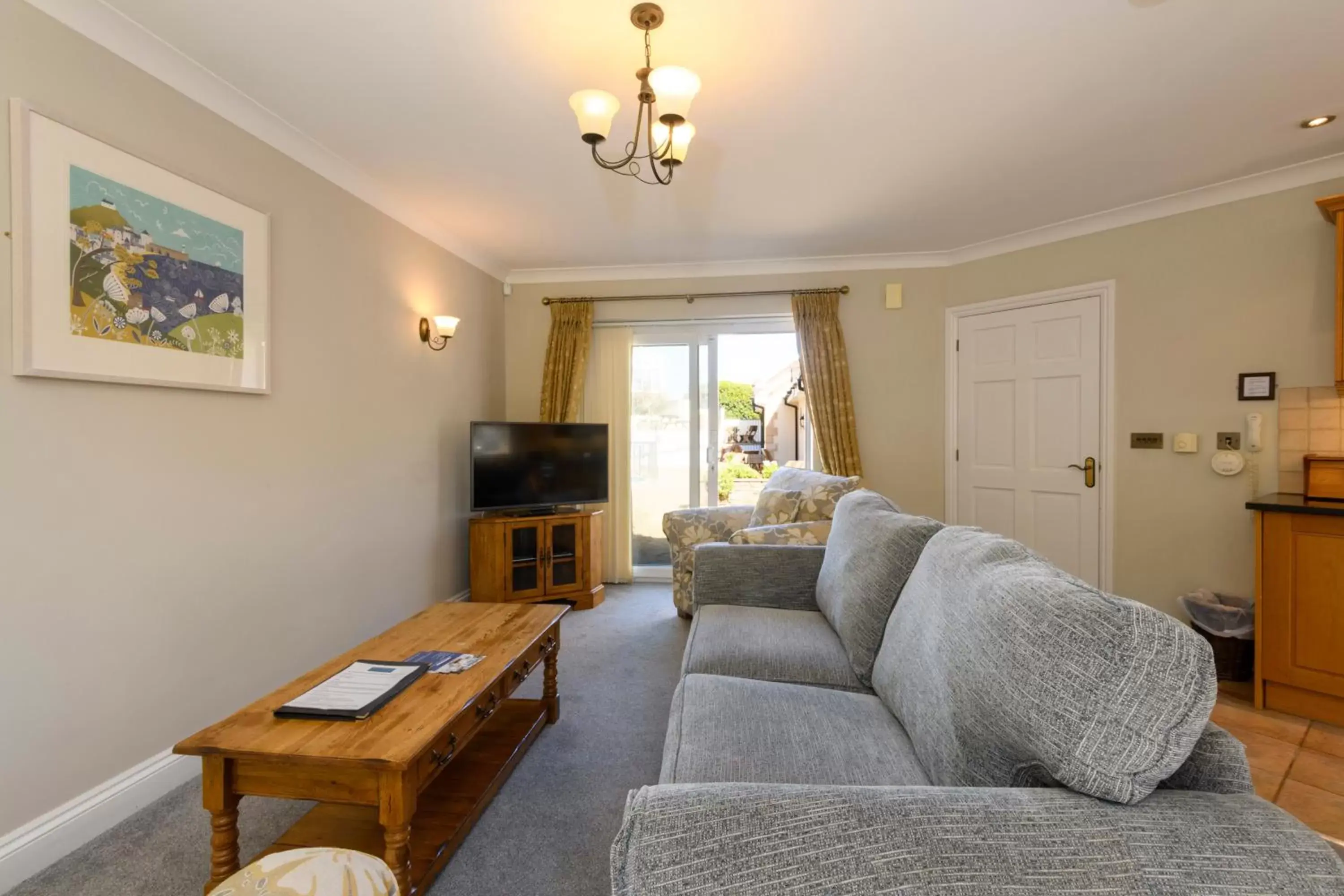 Living room, Seating Area in Porth Veor Manor Villas & Apartments