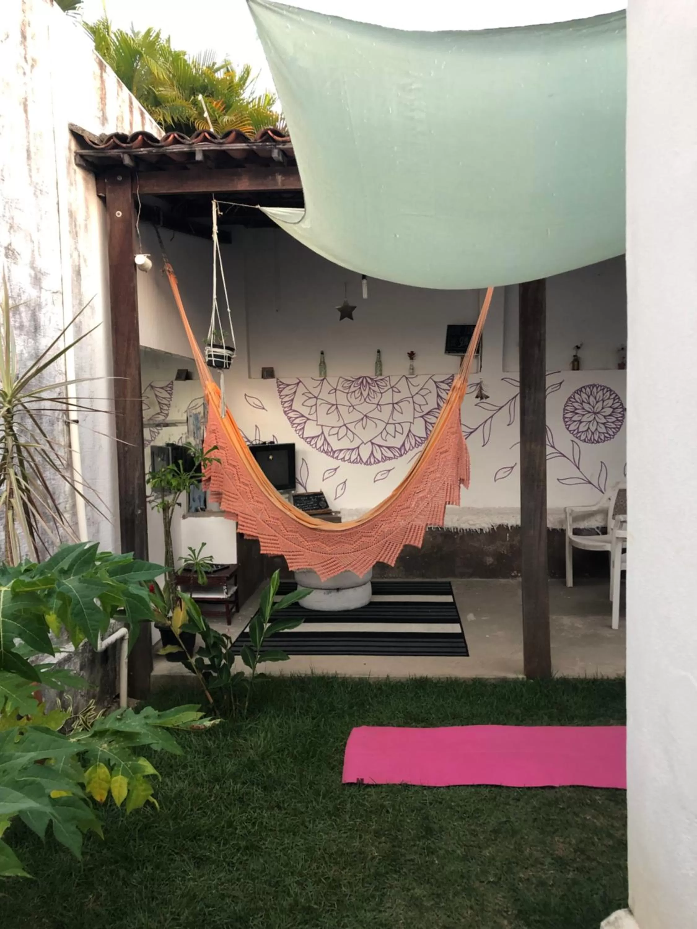 Patio in Hostel Das Canárias