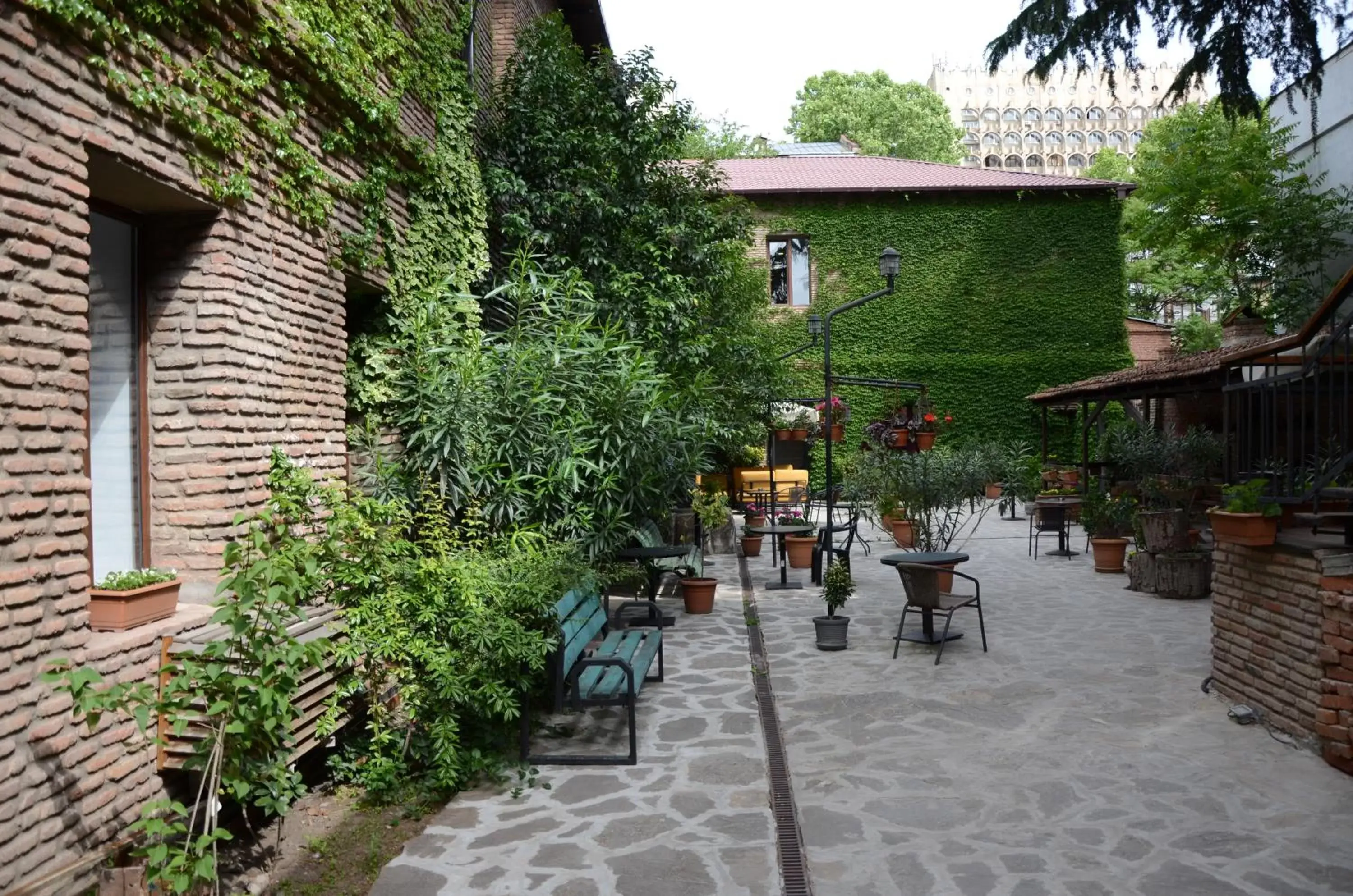 Inner courtyard view in Tiflis Hotel