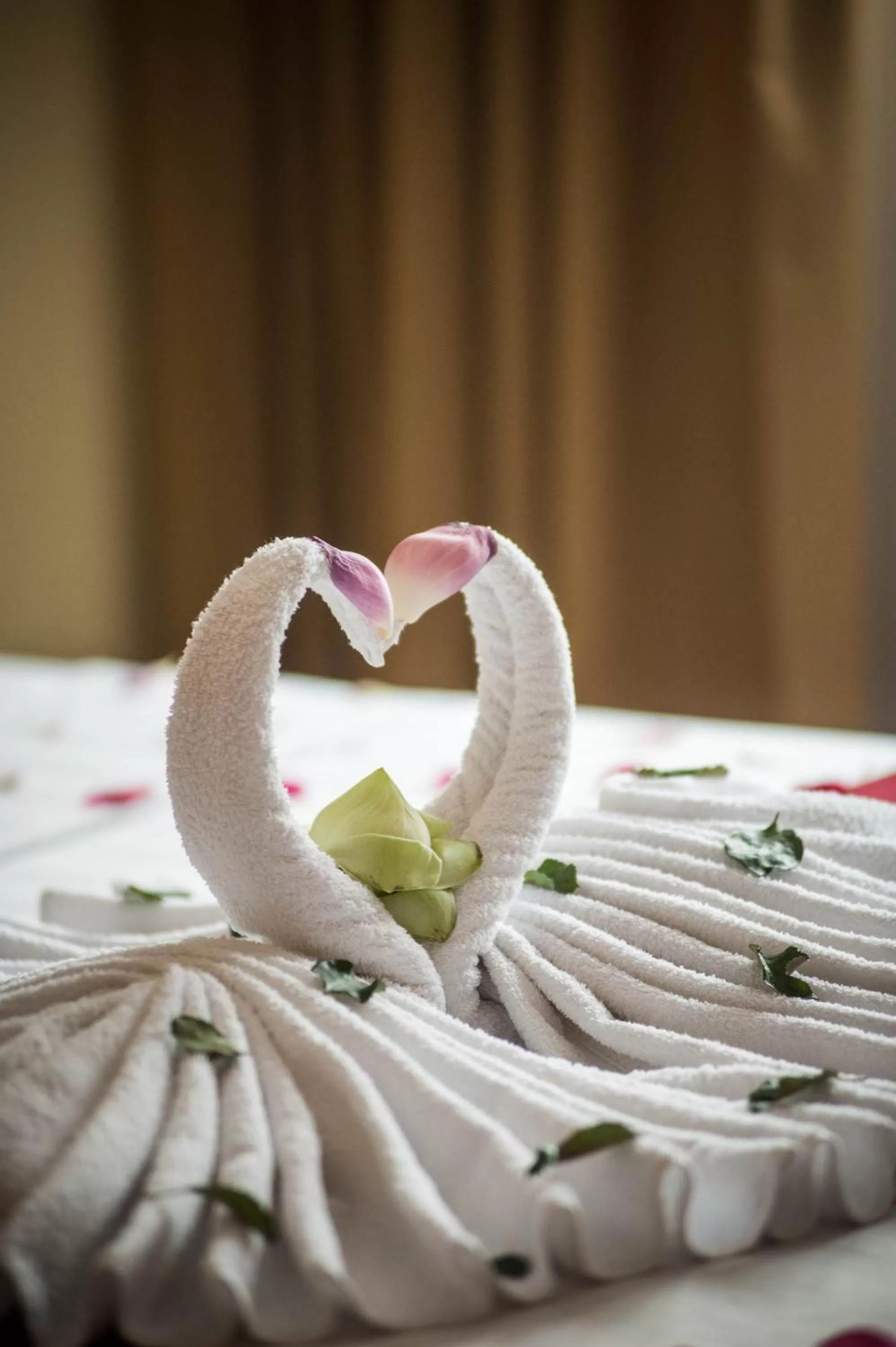 Bed in Angkor International Hotel
