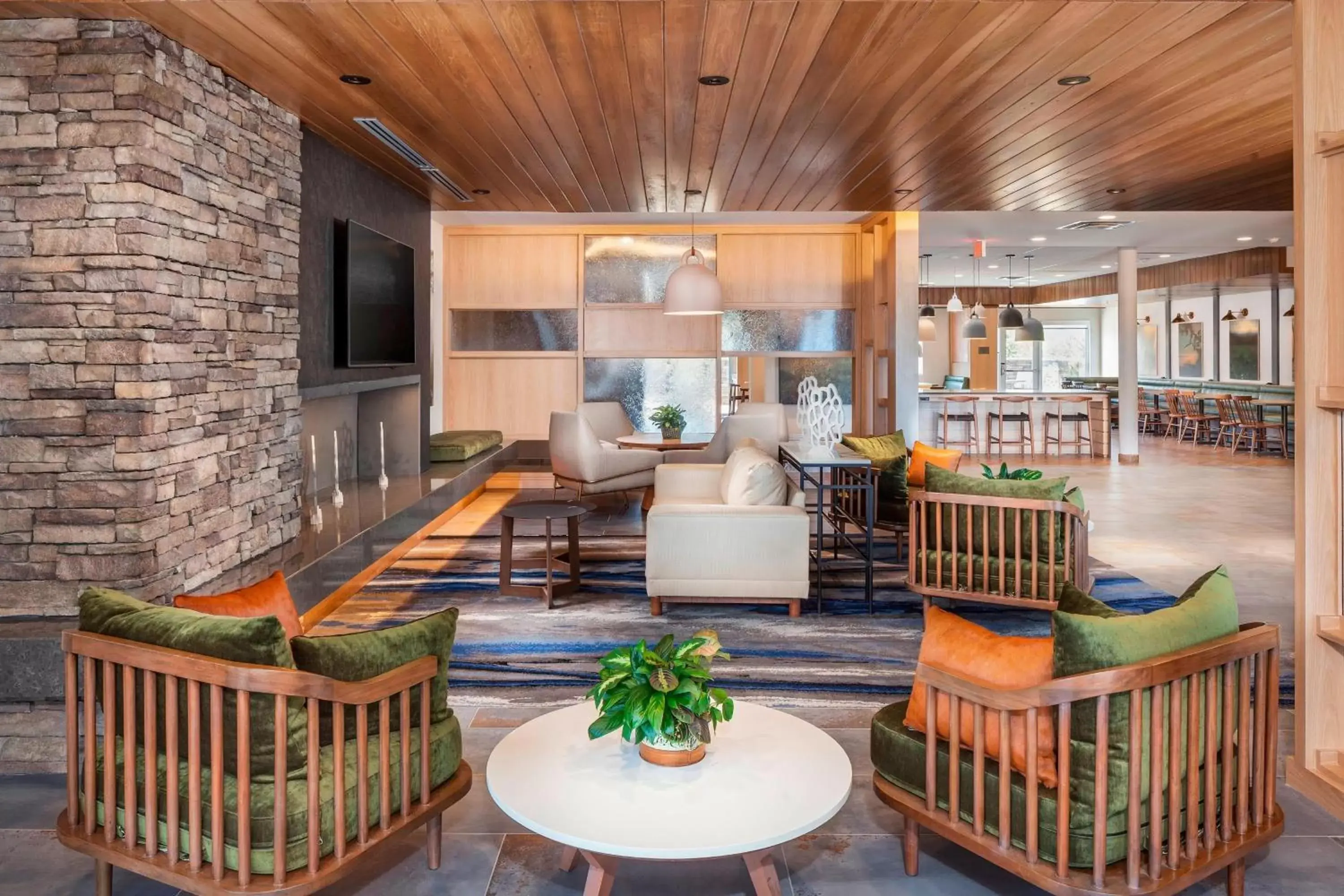 Lobby or reception, Lounge/Bar in Fairfield Inn & Suites by Marriott Lebanon