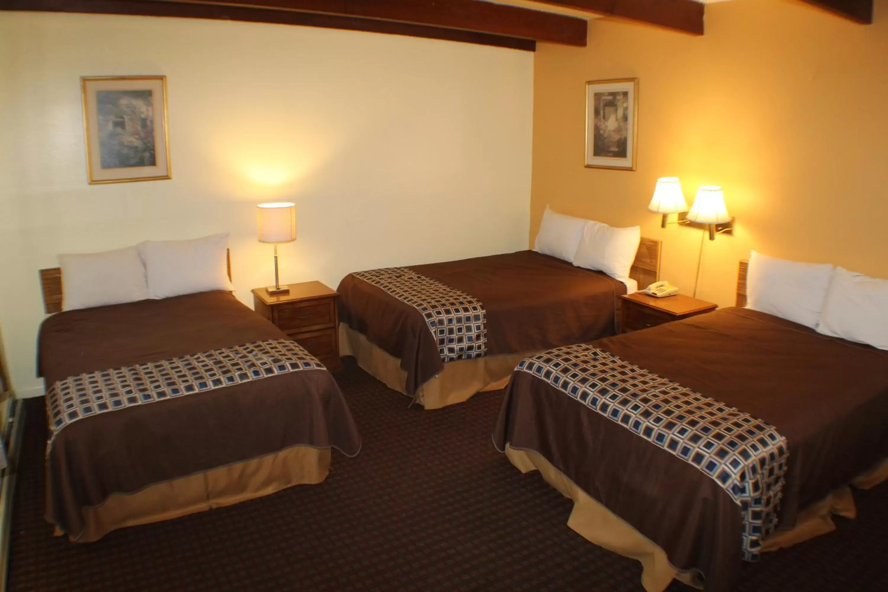 Bed in Americas Best Value Inn Geneva