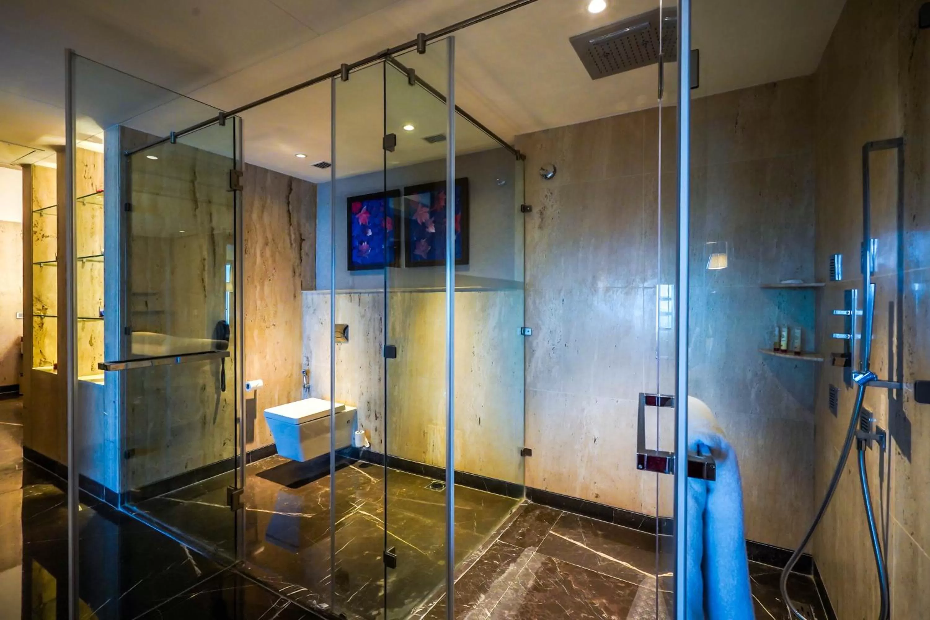 Shower in Crowne Plaza Greater Noida by IHG