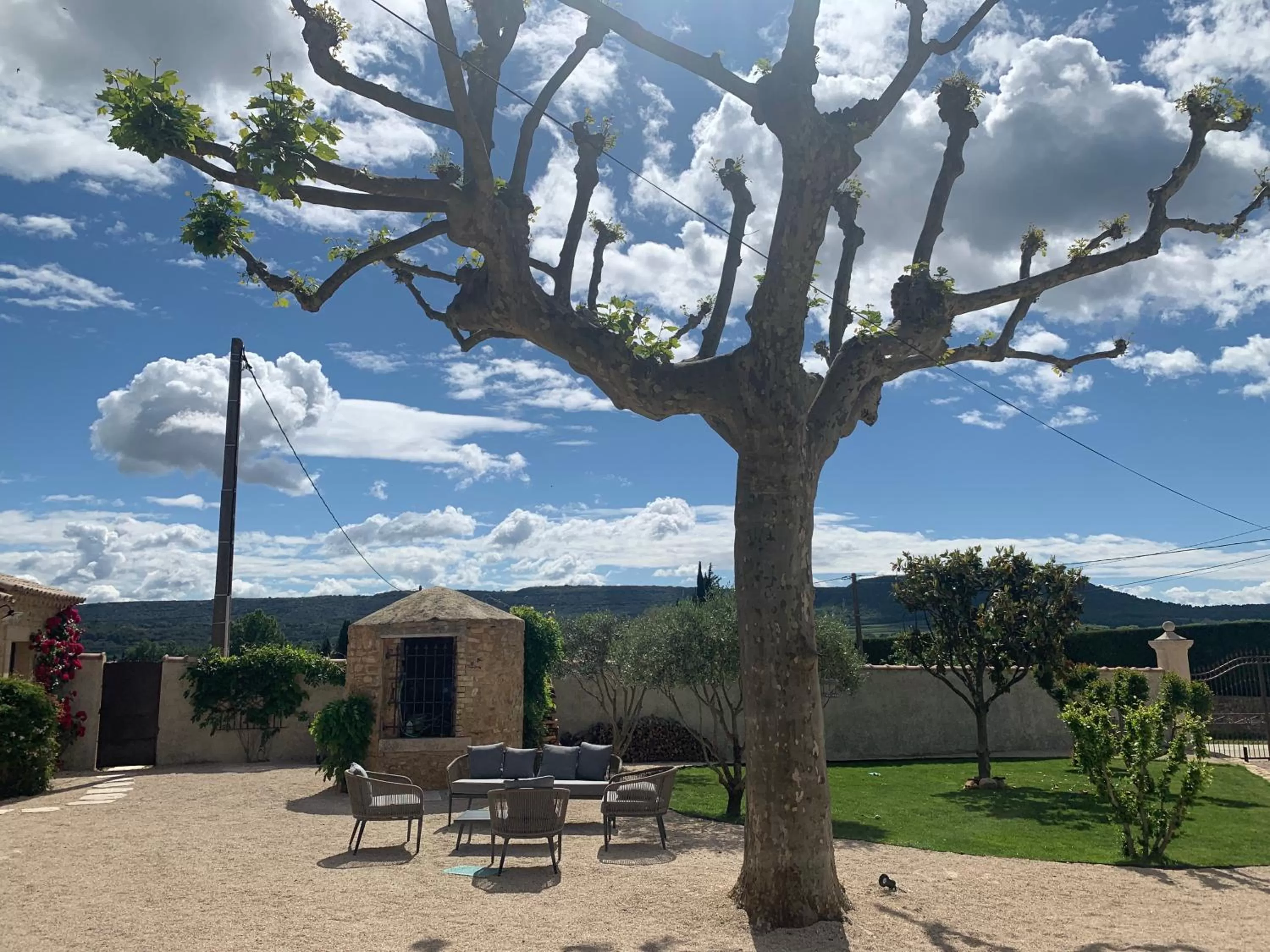 View (from property/room) in Le Mas Andoli