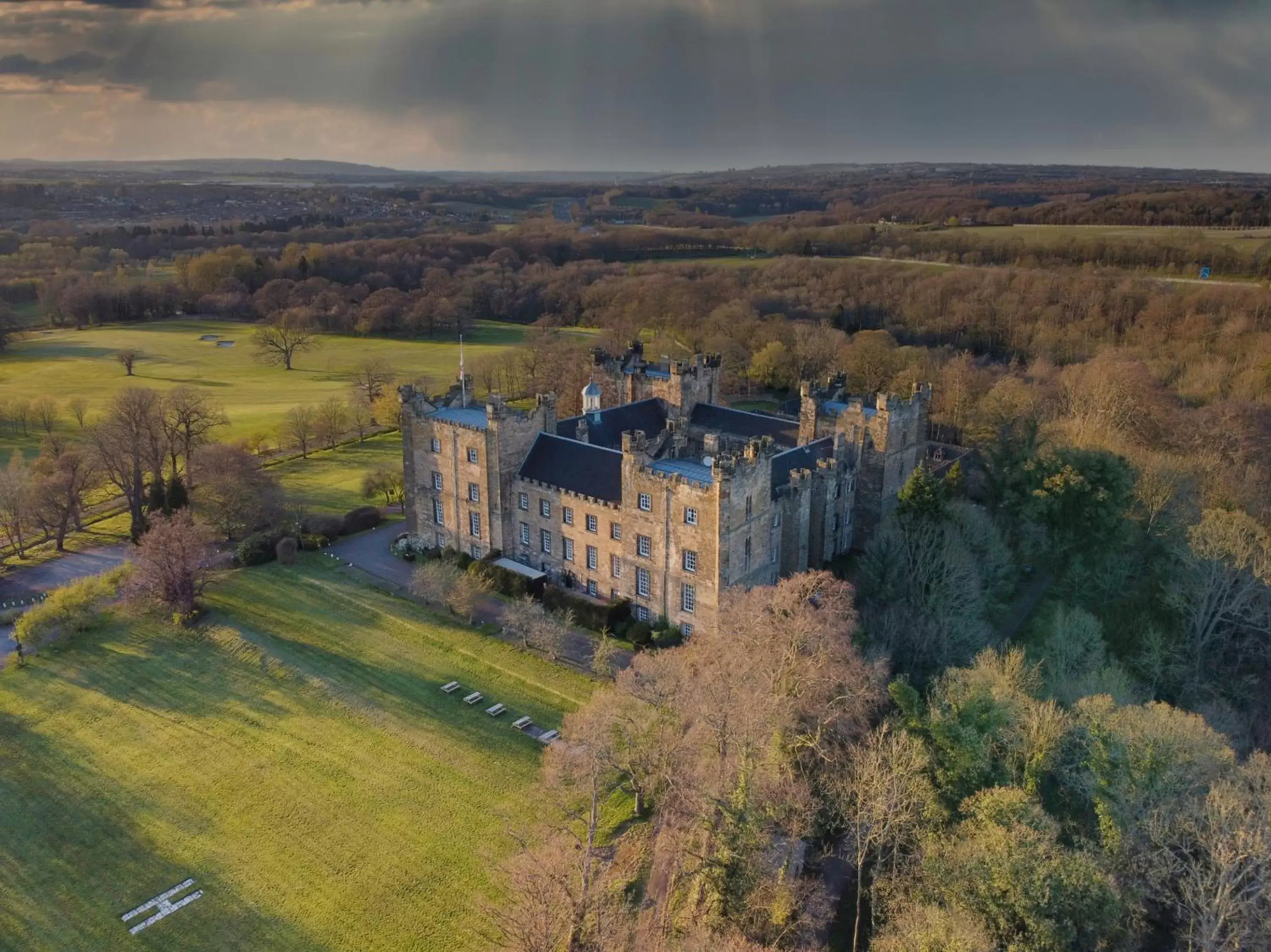 Property building, Bird's-eye View in Lumley Castle Hotel