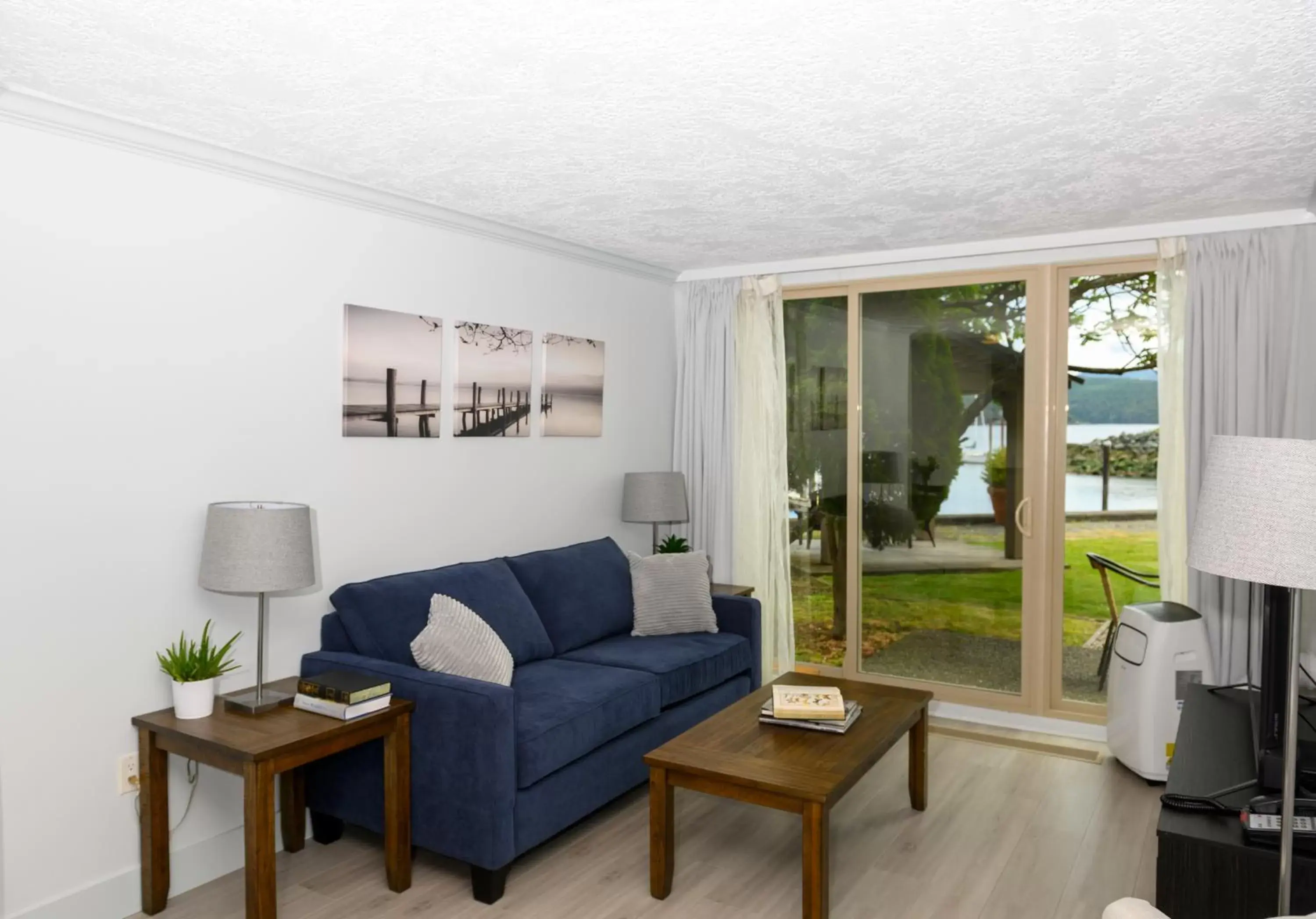 Seating Area in Oceanfront Suites at Cowichan Bay