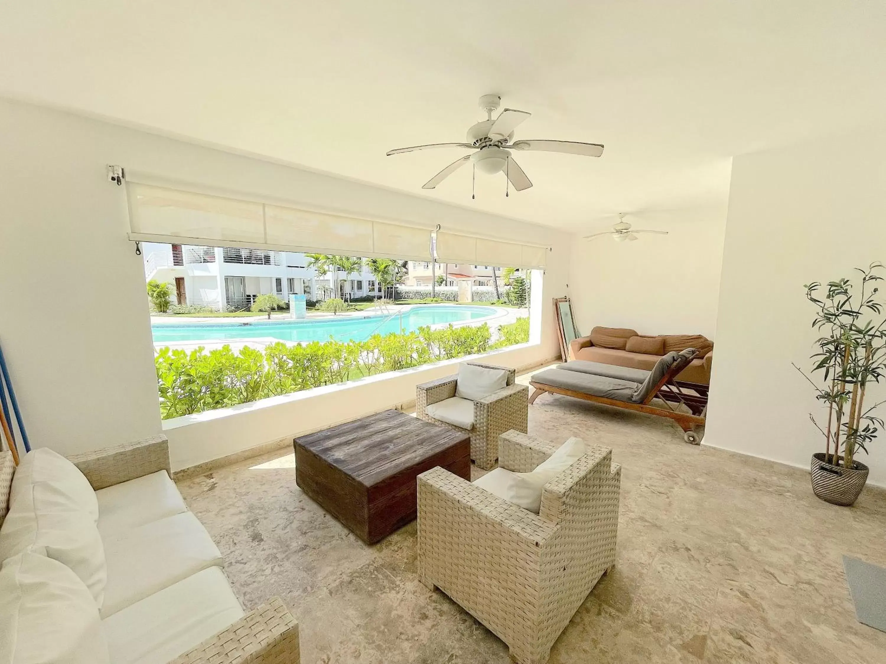 Patio, Seating Area in HOTEL Beach VILLAS Los Corales WIFI & BBQ BEACH CLUB