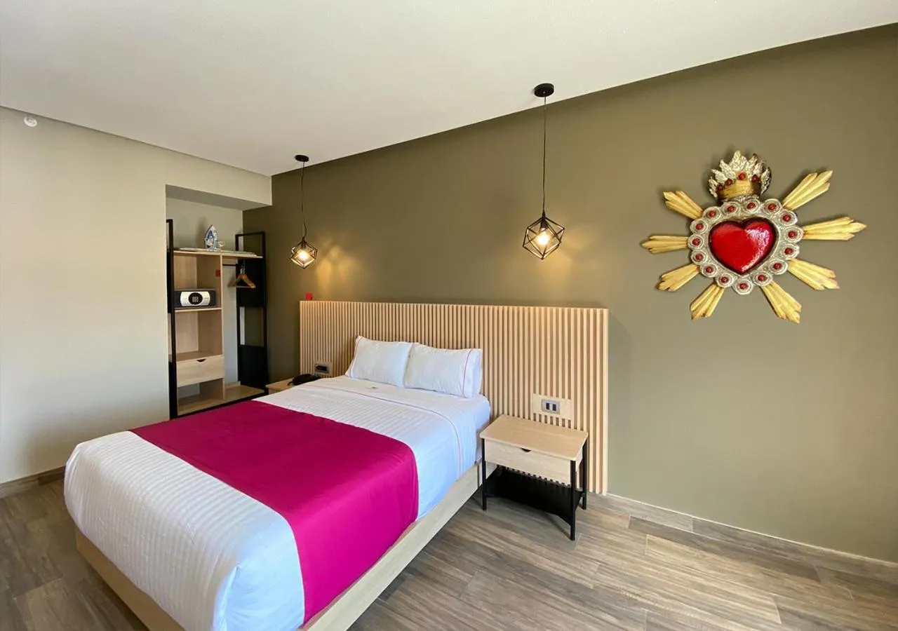 Bed in Hotel MX más san miguel de allende