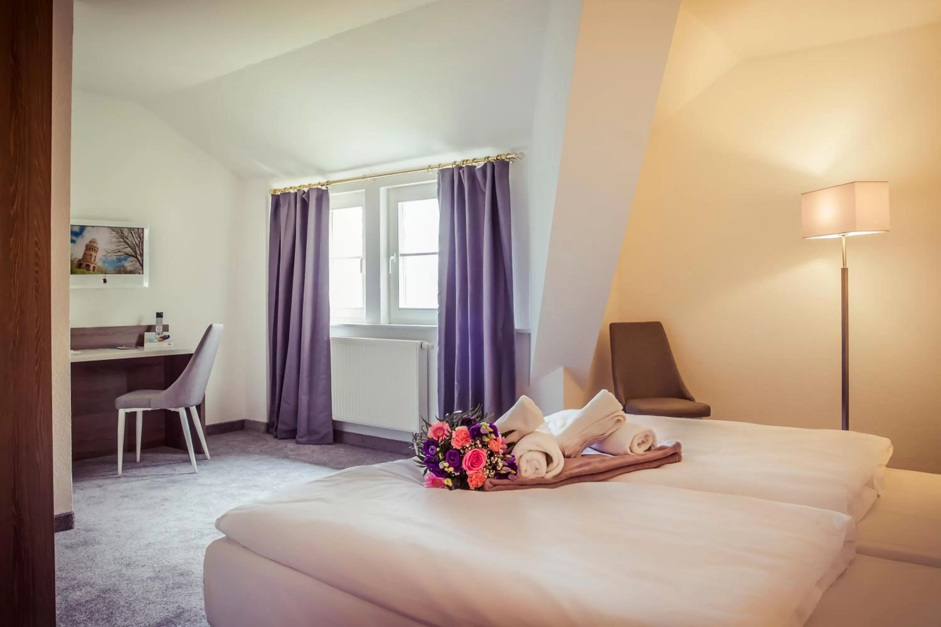 Photo of the whole room, Bed in Hotel am Rugard