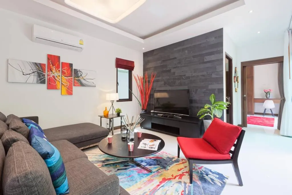 Seating area in Inspire Villas Phuket