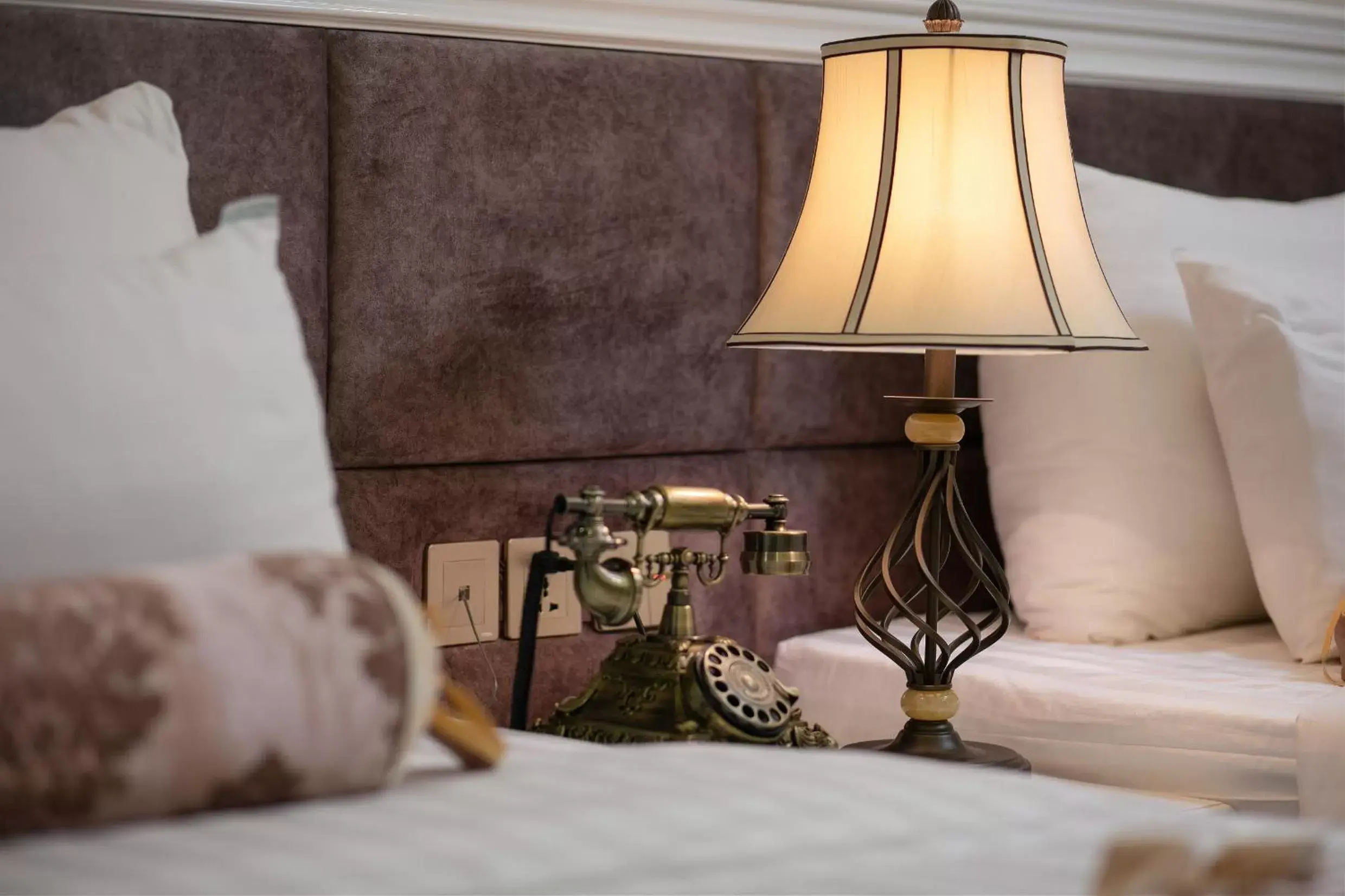 Decorative detail, Bed in Royal Holiday Hanoi Hotel Decorative detail, Bed in Royal Holiday Hanoi Hotel