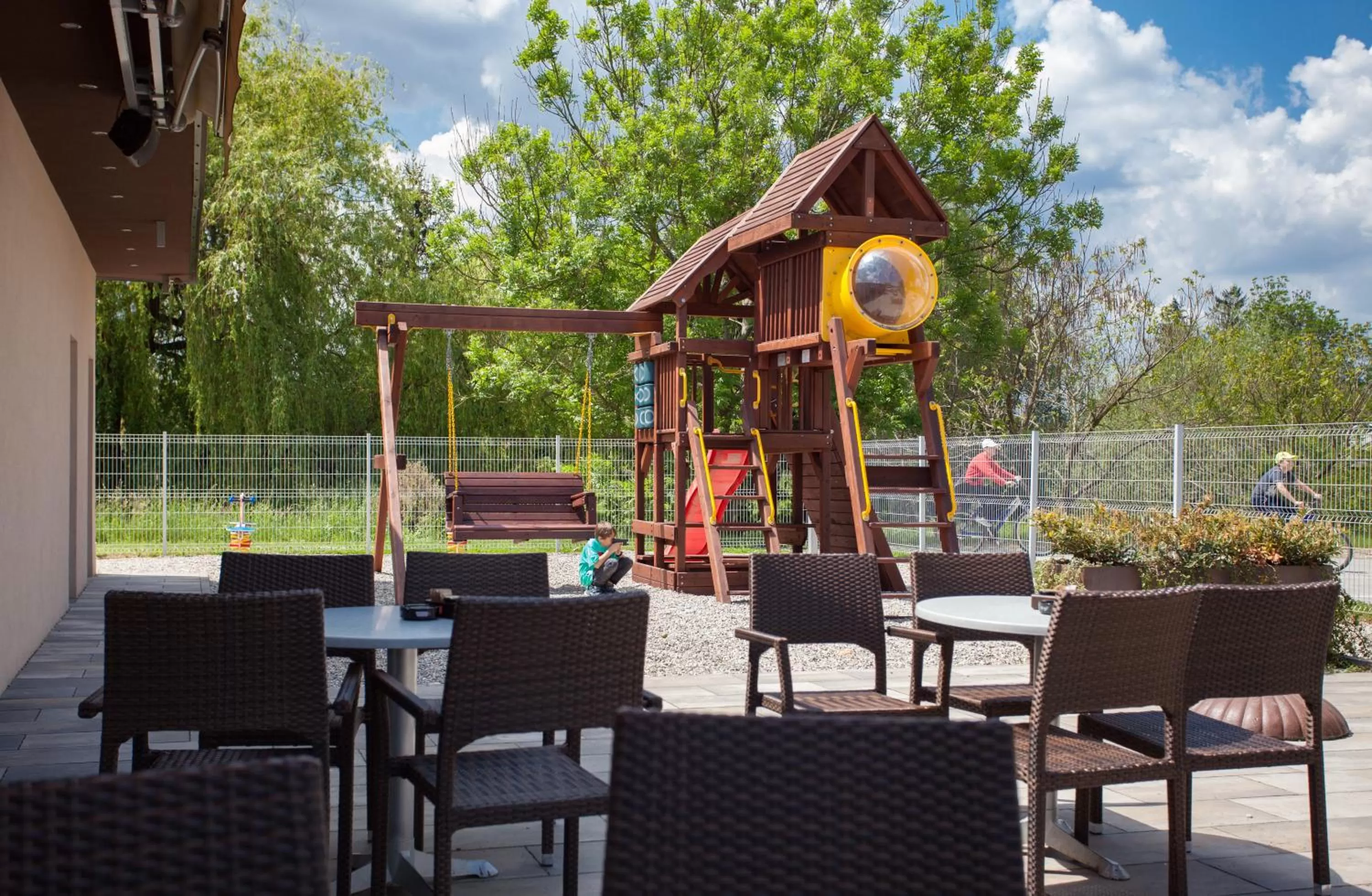 Patio in Hotel Pomaranča