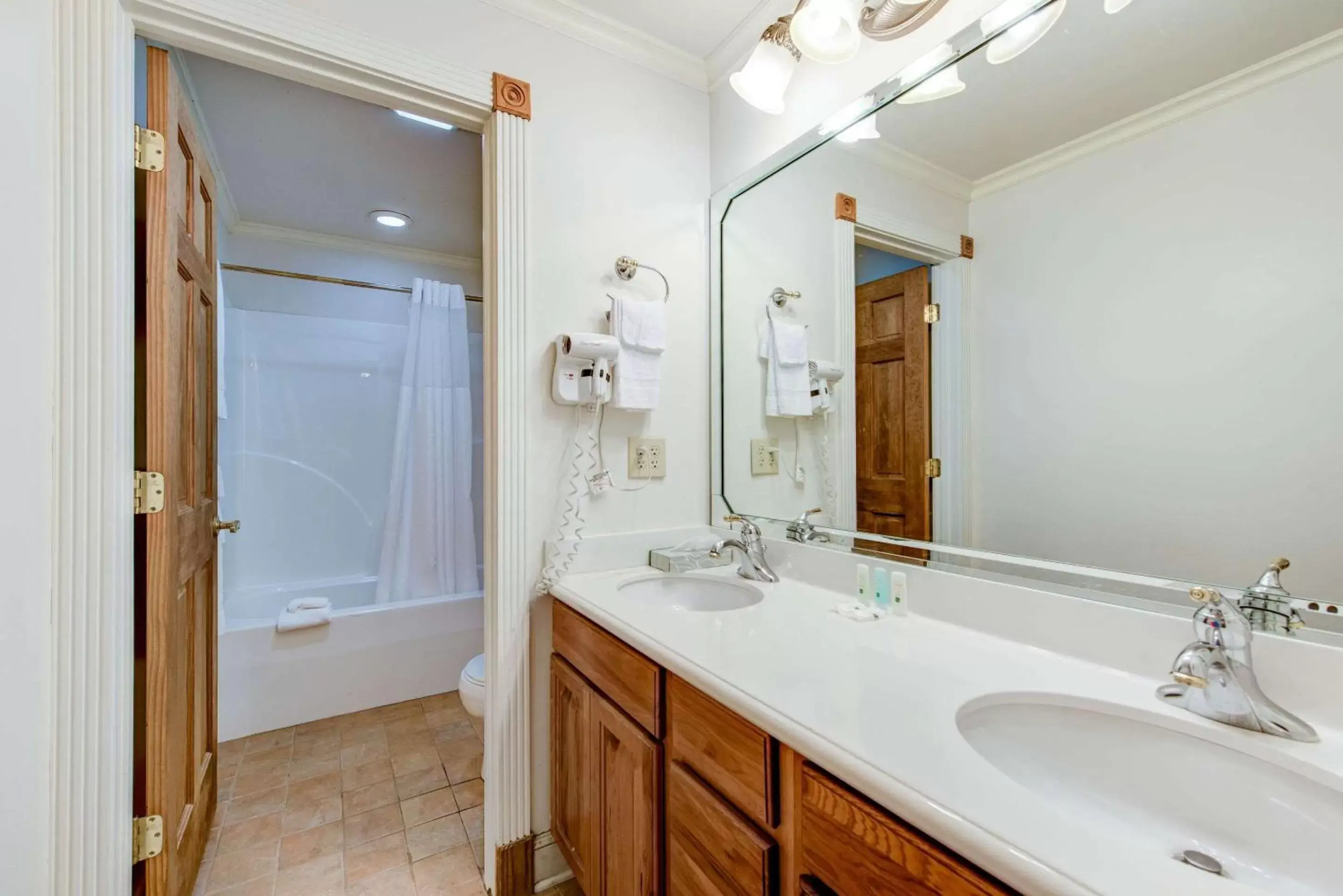 Bathroom in Quality Inn Creekside - Downtown Gatlinburg