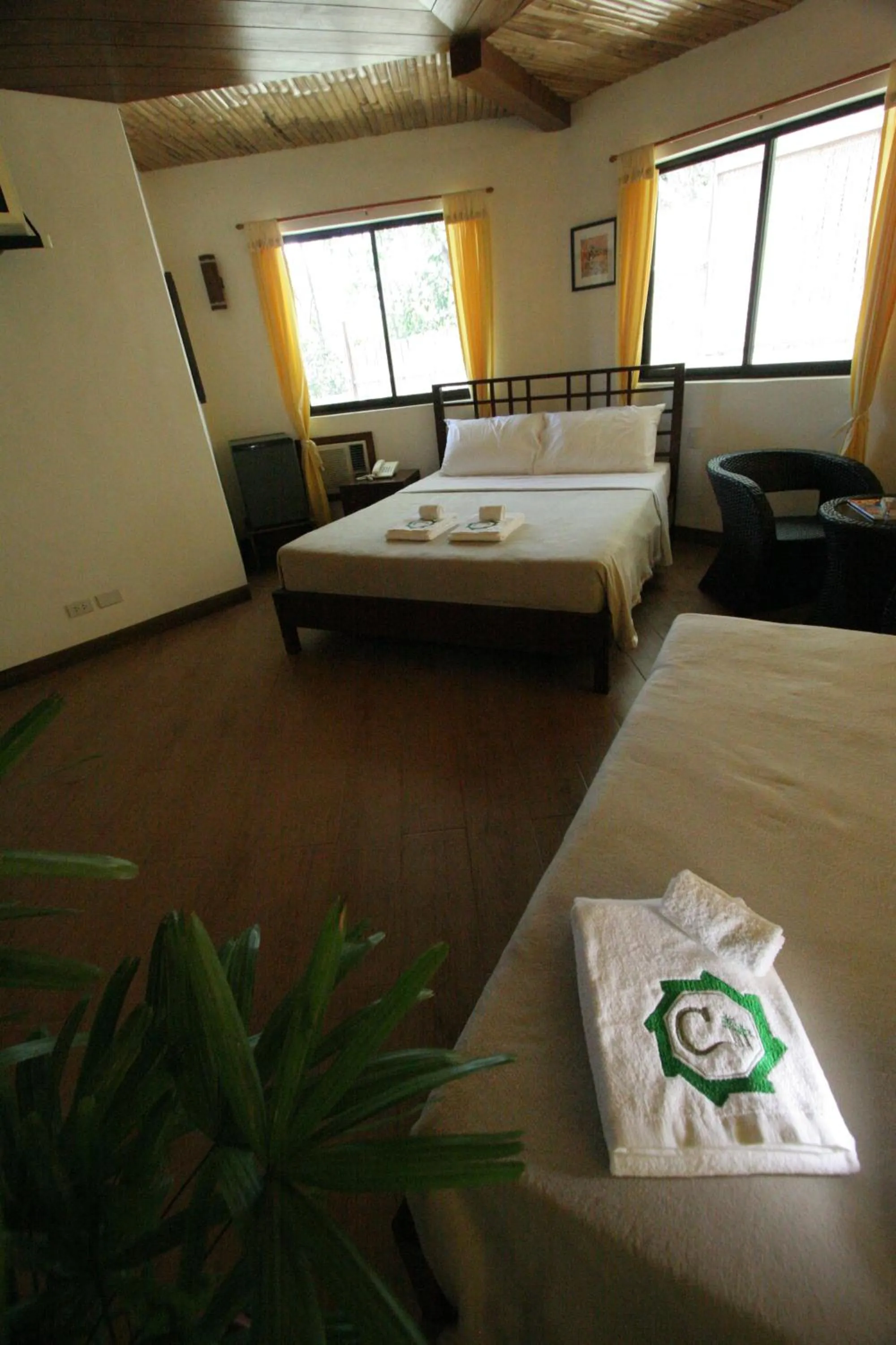 Bed in Coron Hilltop View Resort