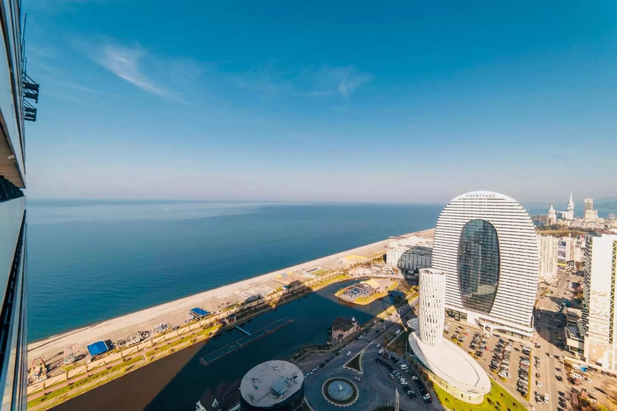 Day, Bird's-eye View in Orbi City Batumi Black Sea Arena