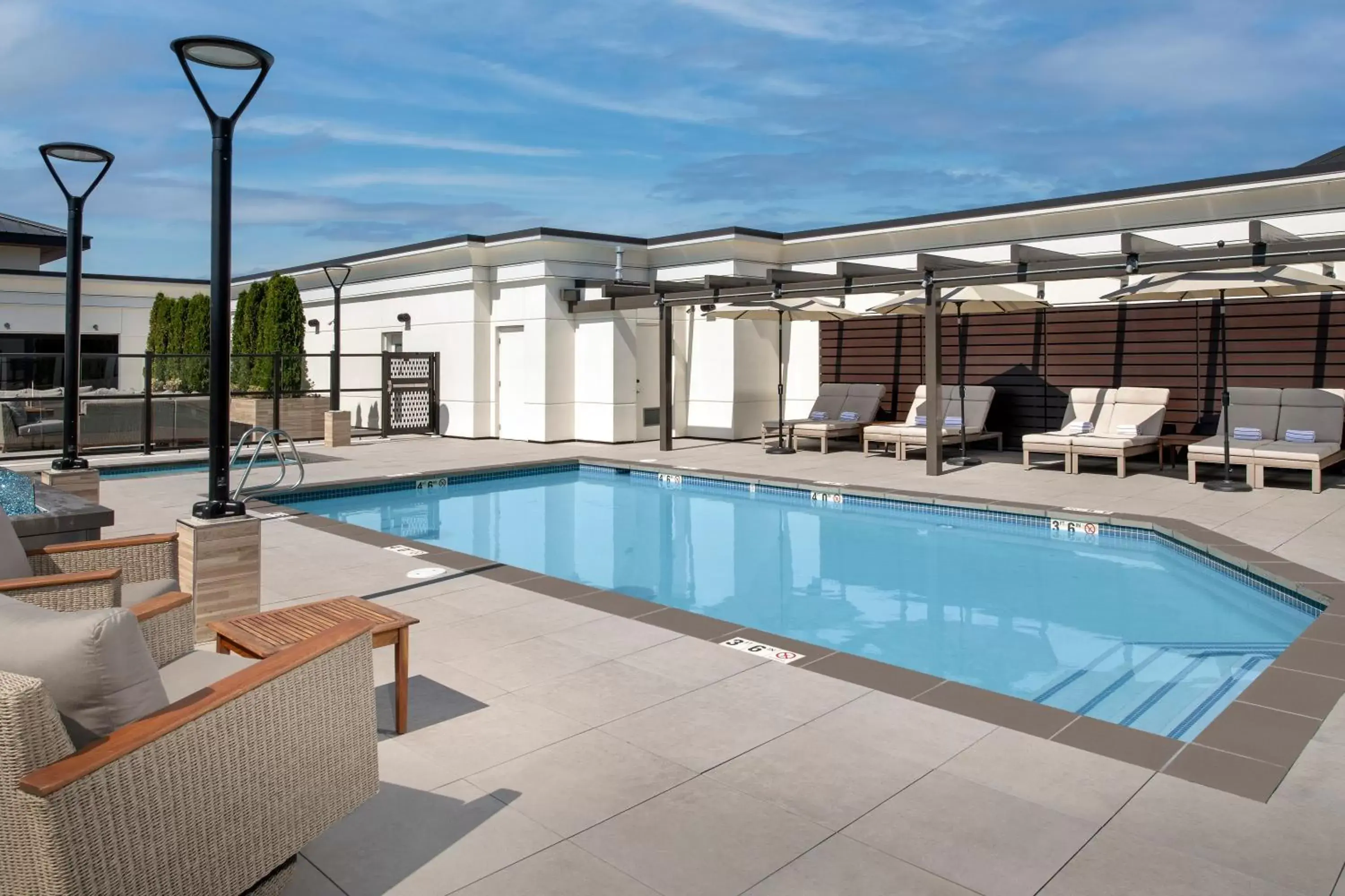 Swimming Pool in Silver Cloud Hotel Tacoma at Point Ruston Waterfront