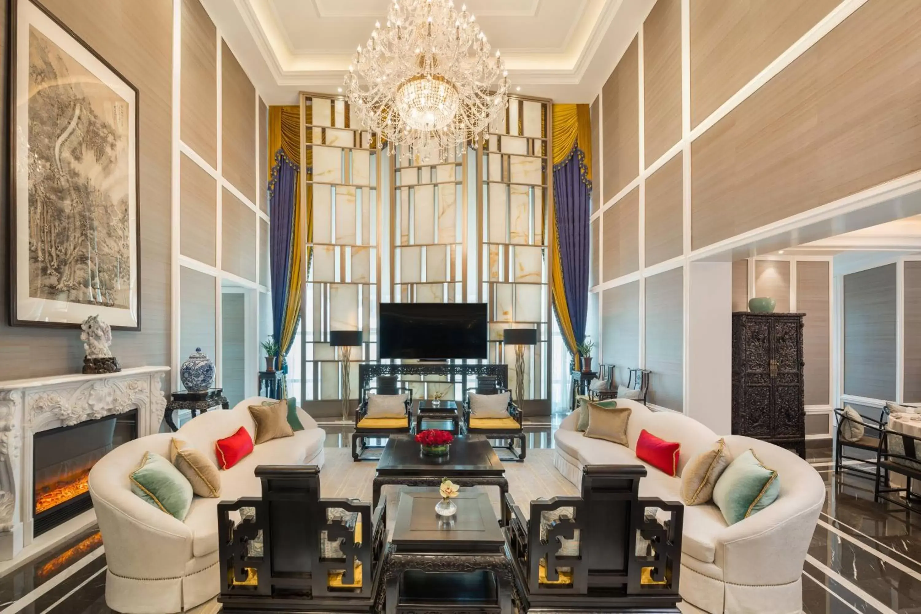 Living room, Seating Area in The St. Regis Shanghai Jingan