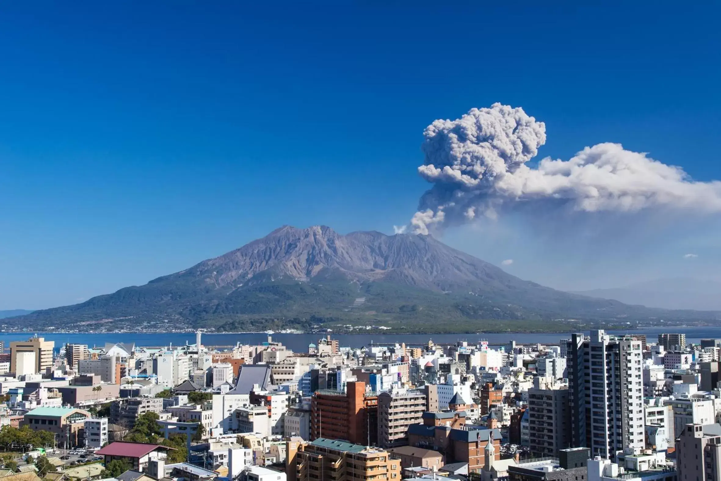 Natural landscape, City View in Kagoshima Washington Hotel Plaza