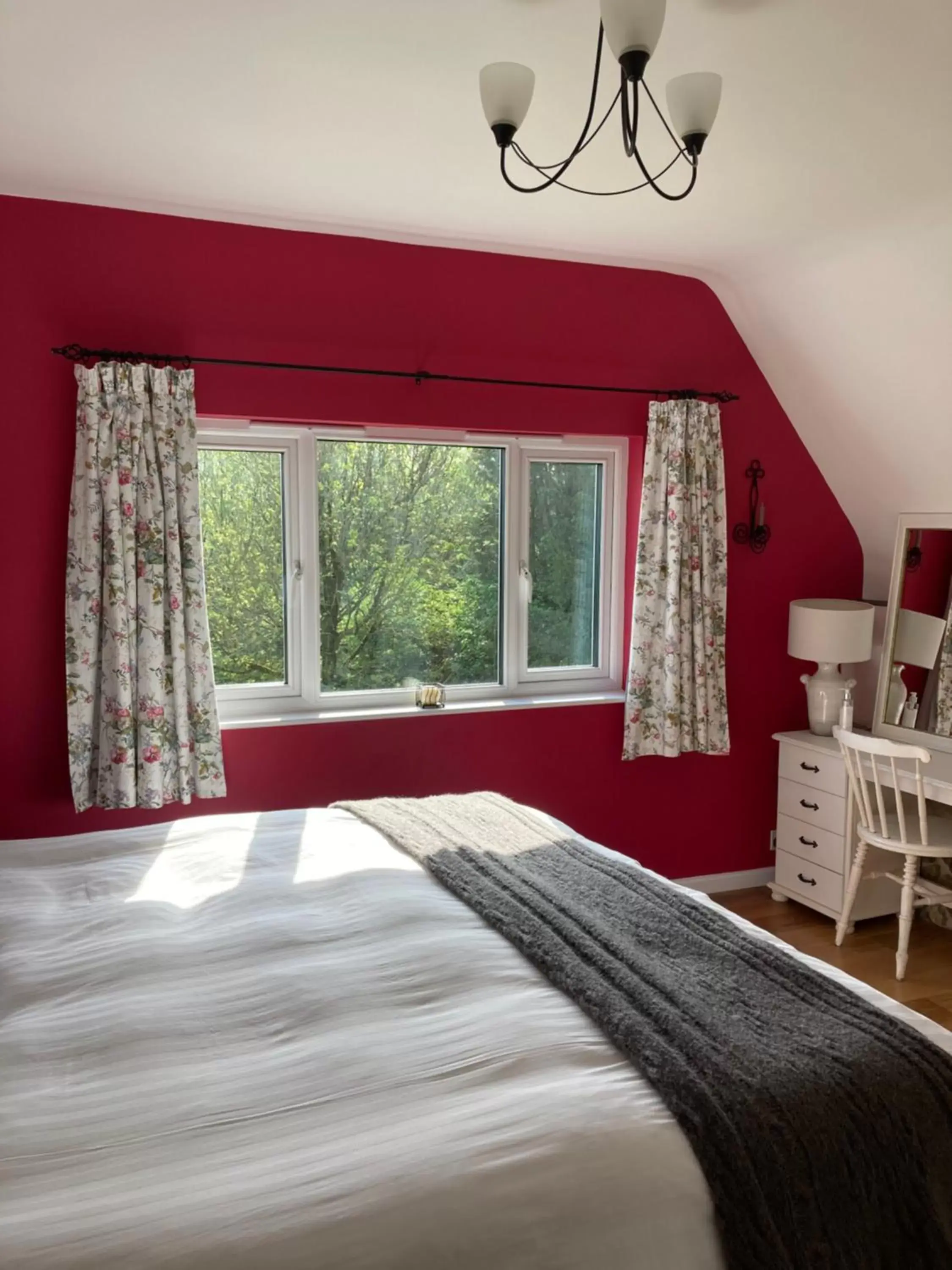 Deluxe Double or Twin Room with Garden View in Higher Trenear Farm B&B