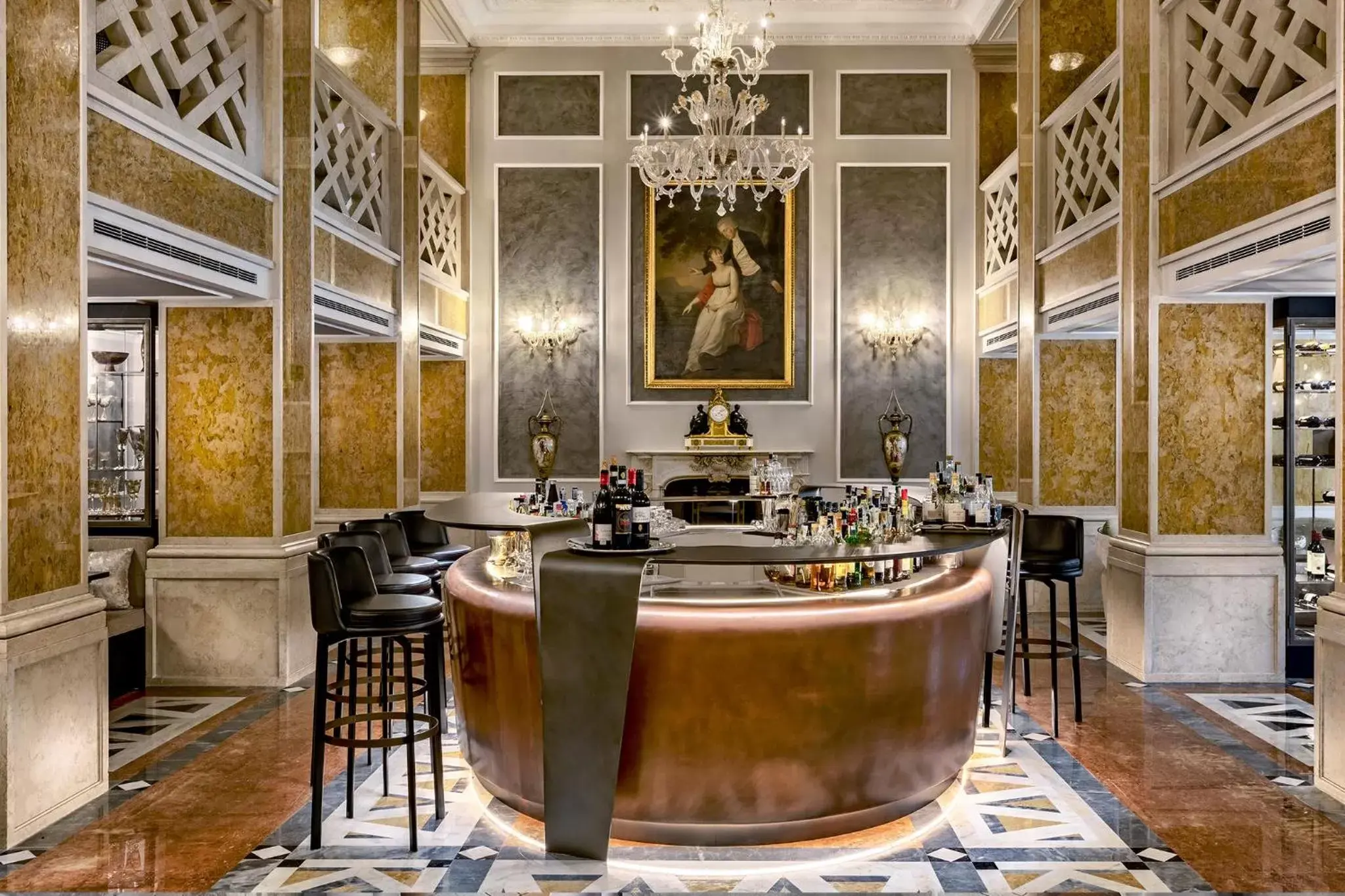 Lounge or bar, Restaurant/Places to Eat in Baglioni Hotel Luna - The Leading Hotels of the World