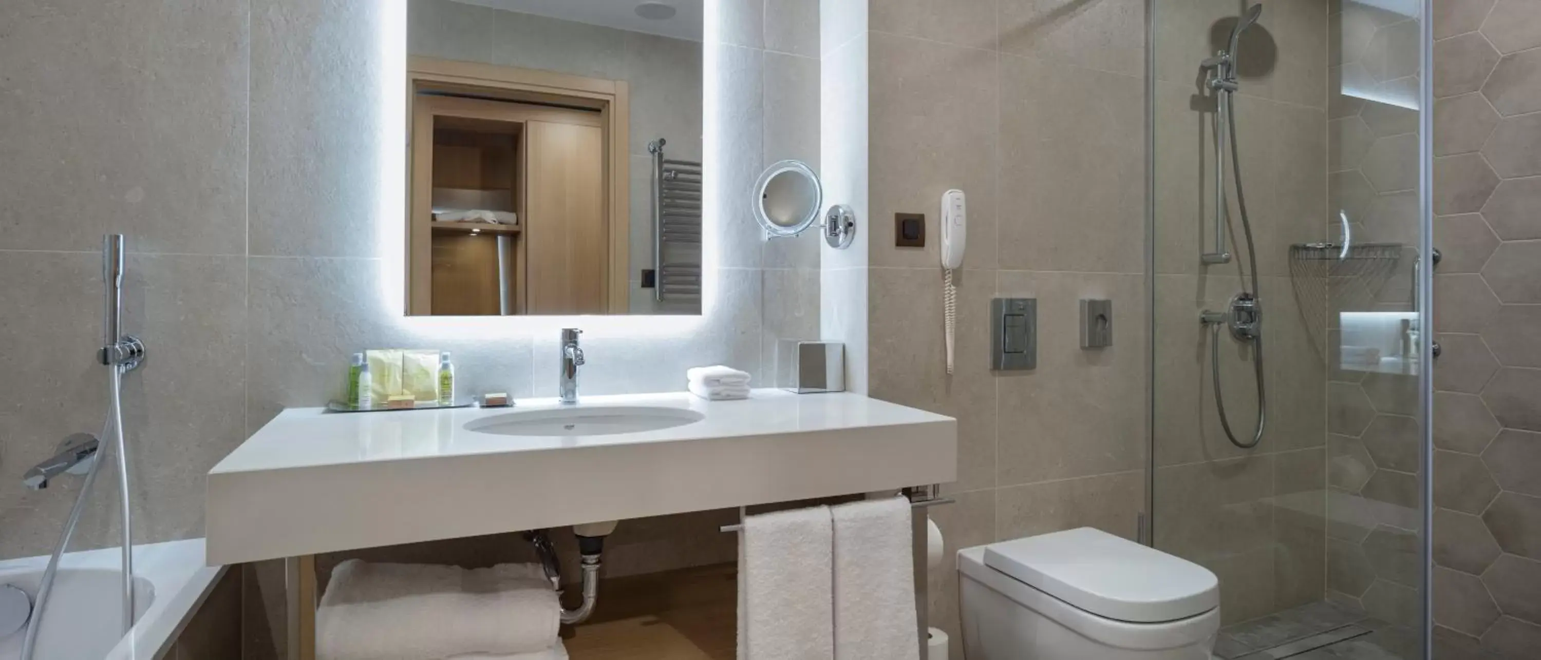 Toilet, Bathroom in Doubletree By Hilton Plovdiv Center