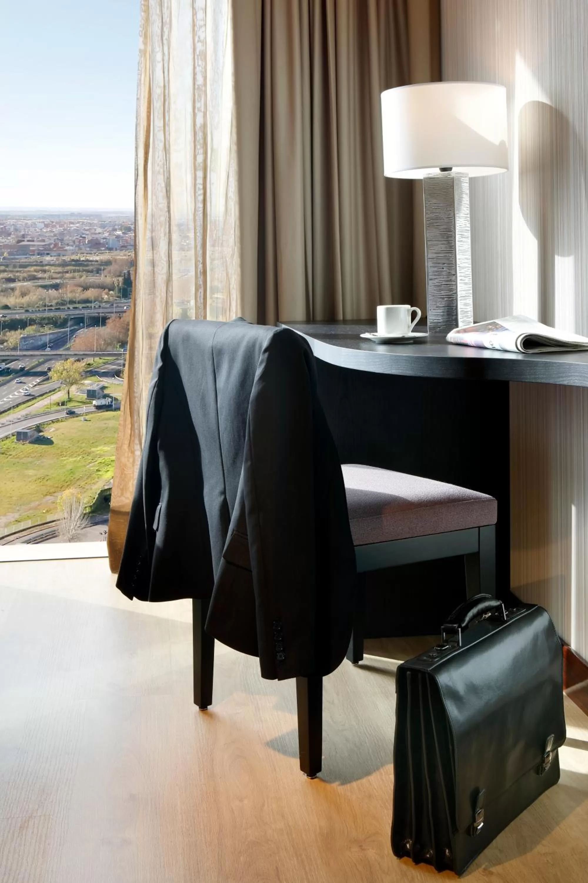 Seating area in Hyatt Regency Barcelona Tower