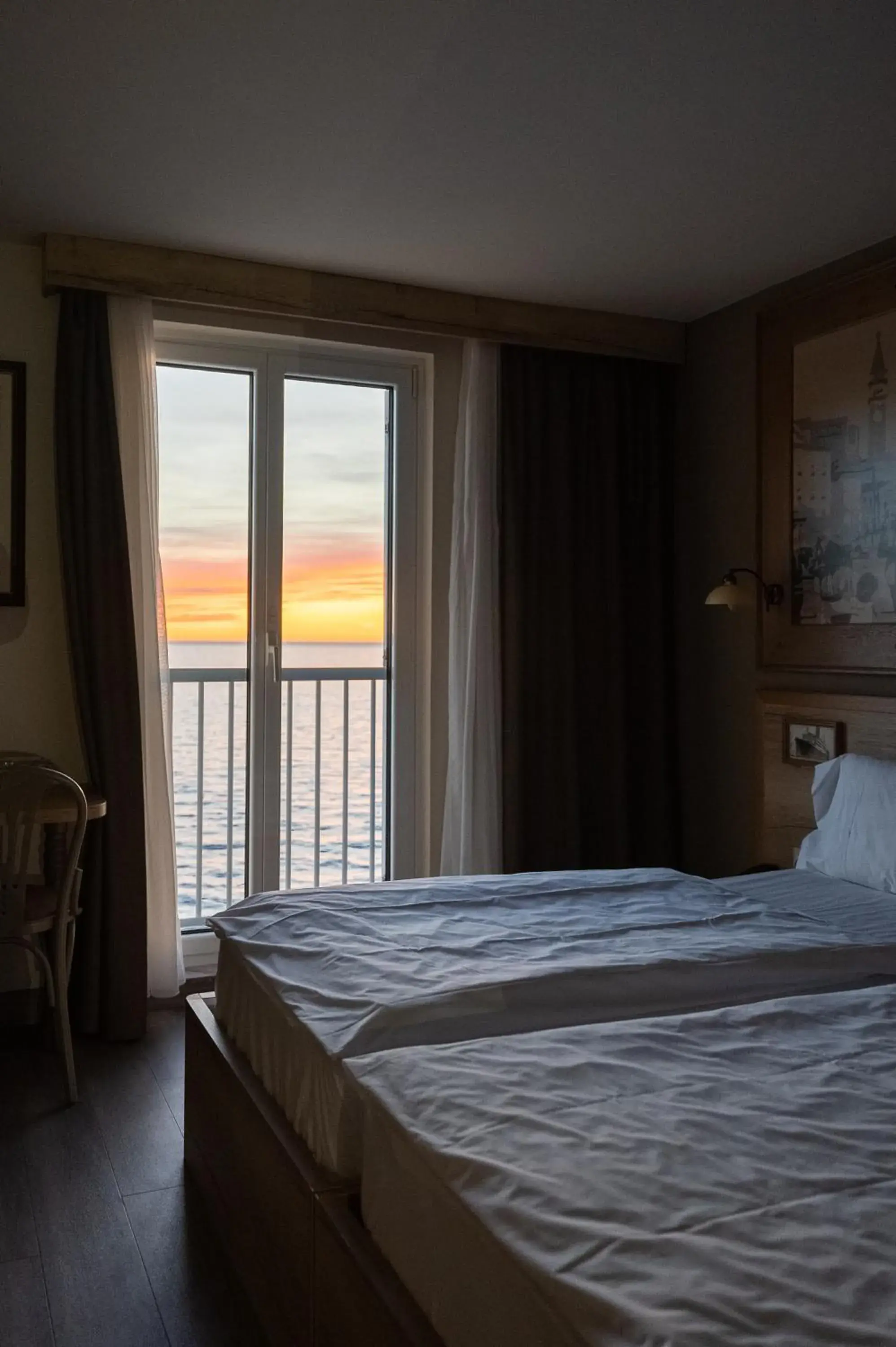 View (from property/room), Bed in Hotel Piran