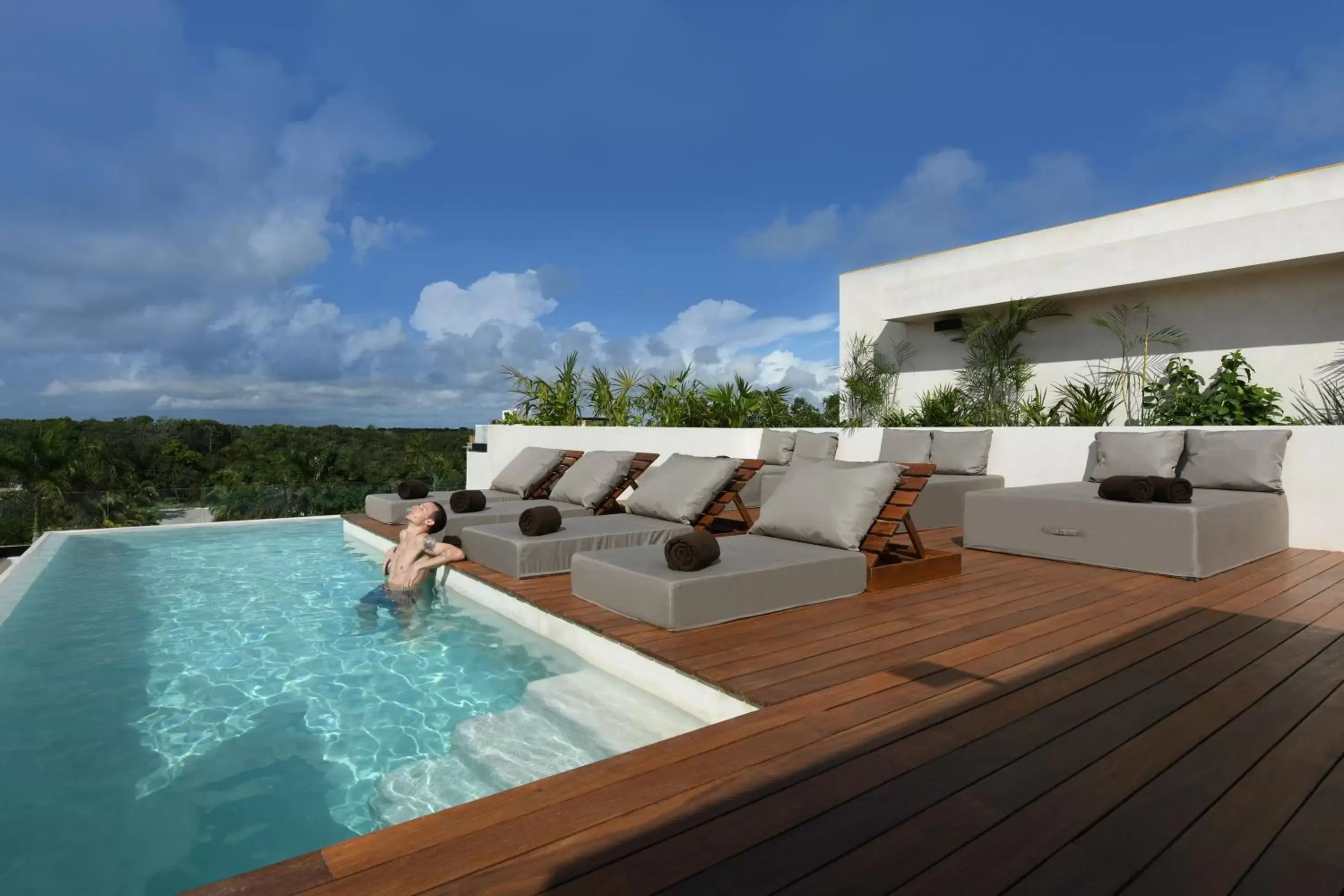 Swimming Pool in Casa Agape Hotel Tulum & Vegan Restaurant with Beach Club Access