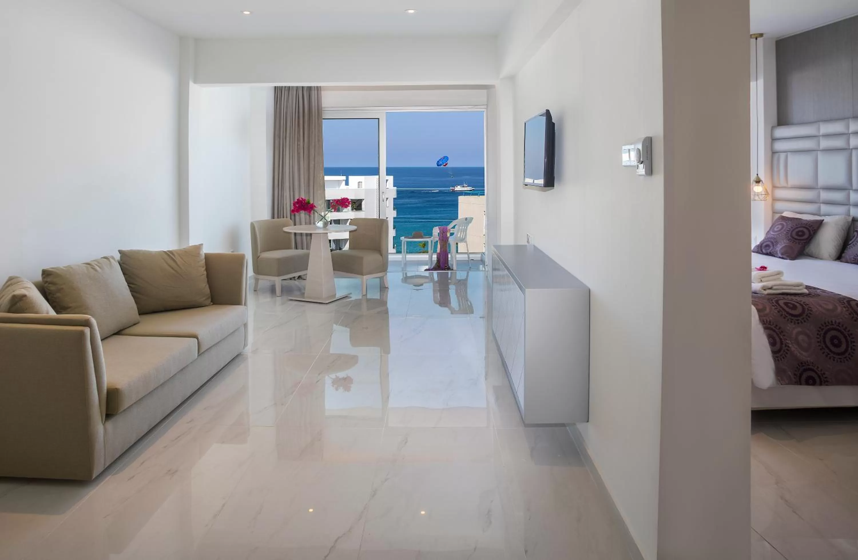 Bed in Tsokkos Protaras Beach Hotel