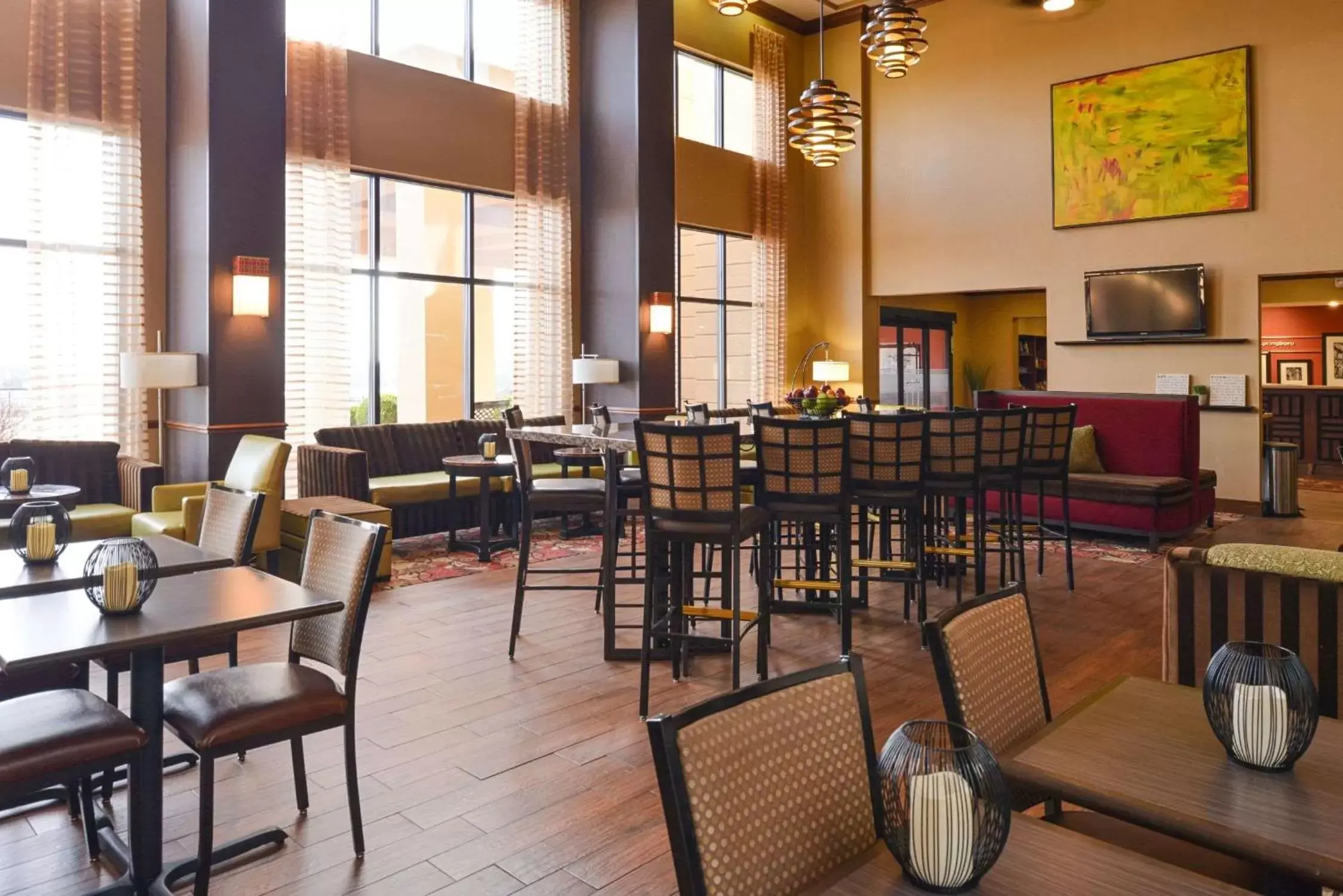 Lobby or reception, Restaurant/Places to Eat in Hampton Inn & Suites Springboro