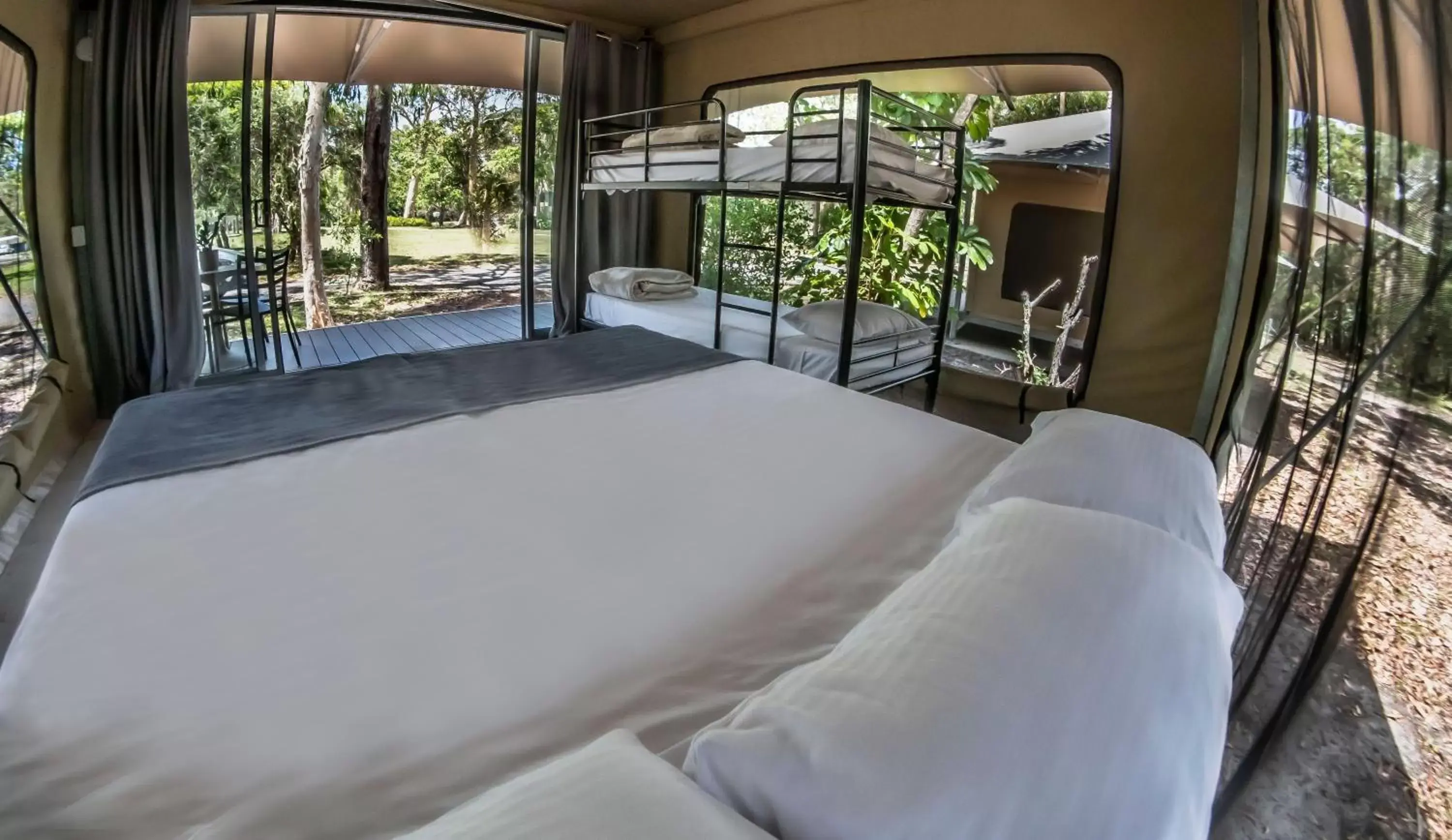 Photo of the whole room, Bed in Noosa North Shore Retreat