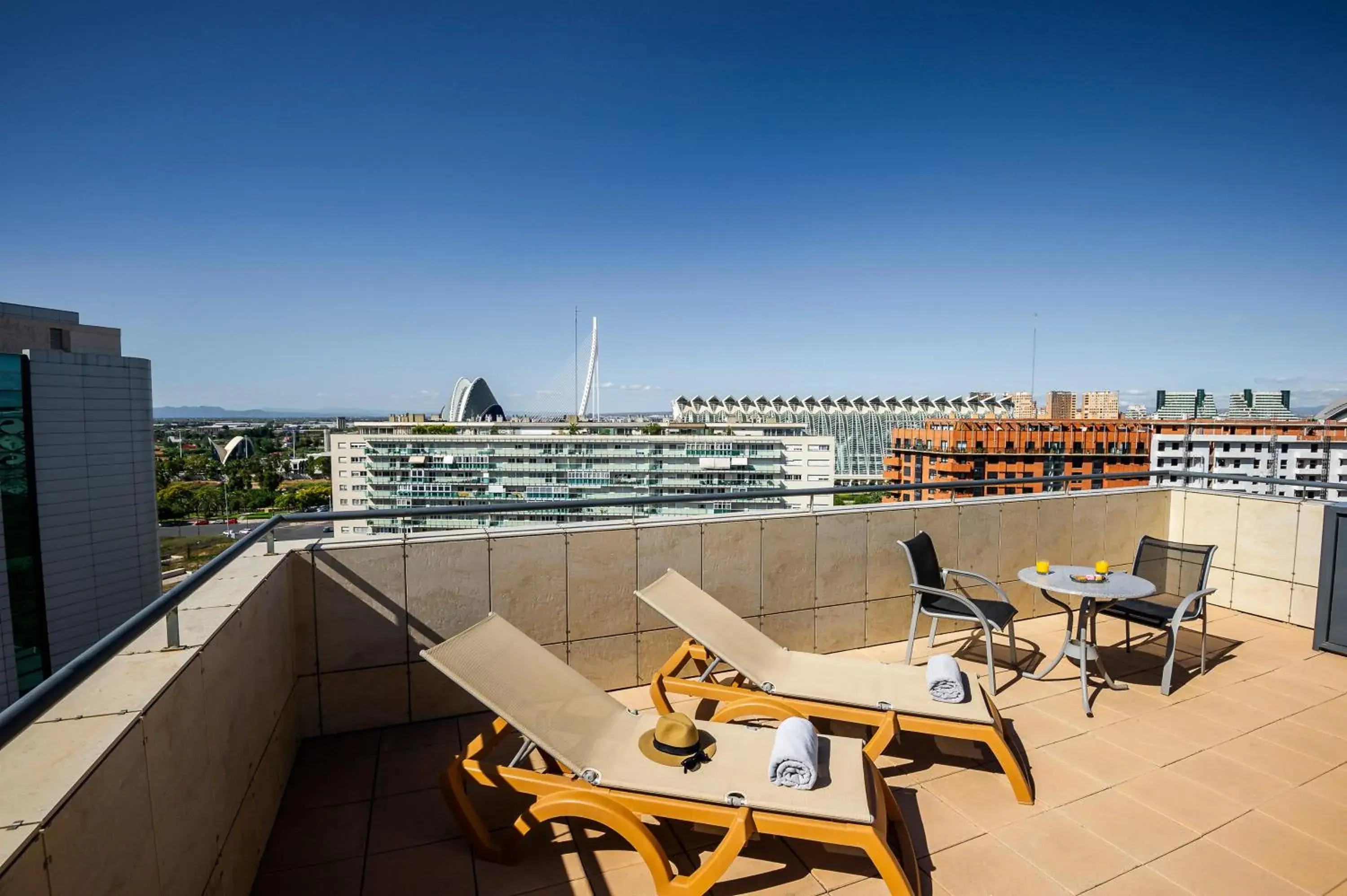 Balcony/Terrace in Hotel Valencia Oceanic Affiliated by Meliá