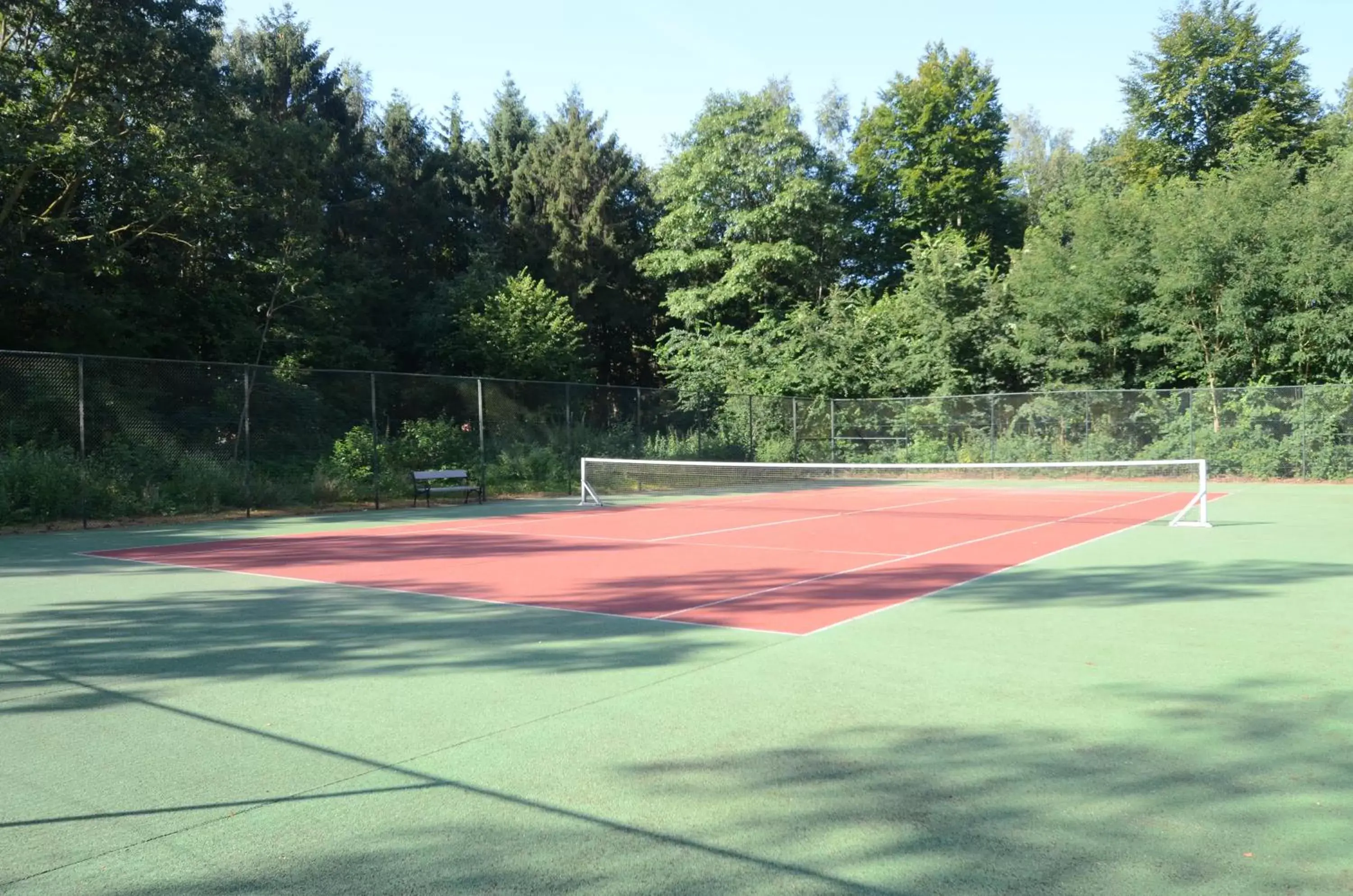 Tennis court in Fletcher Familiehotel De Hunzebergen