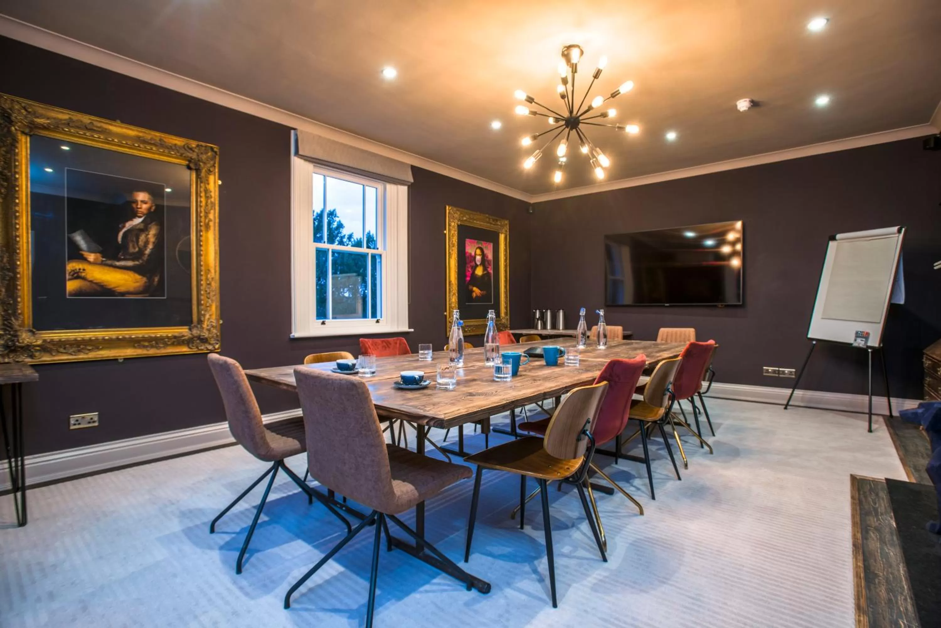 Seating area in The Lodge Duxford