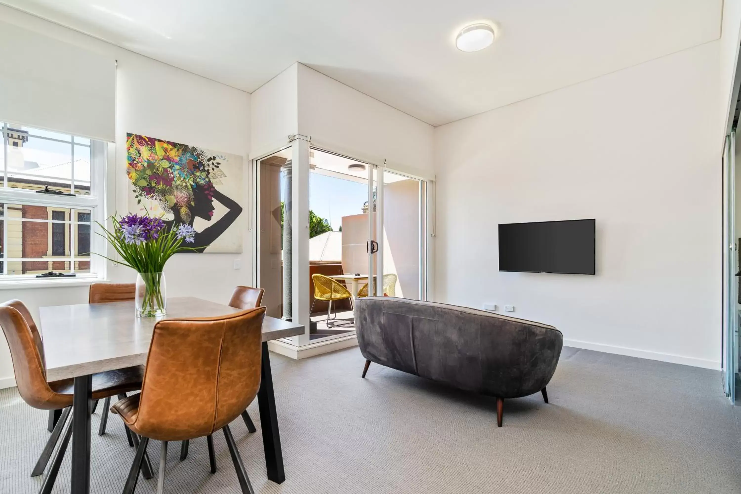 TV and multimedia, Seating Area in Terminus Apartment Hotel Newcastle