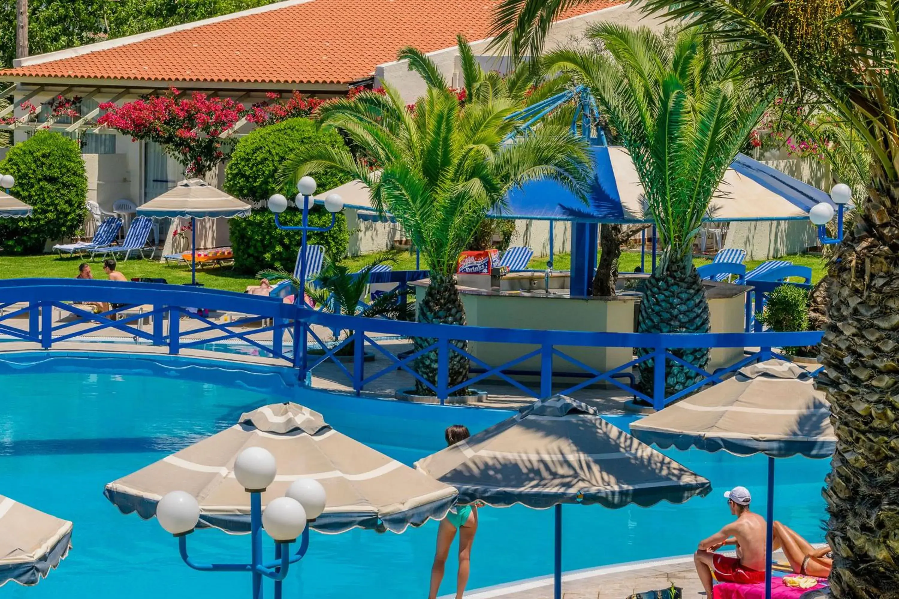 Pool view, Water Park in Filerimos Village Hotel