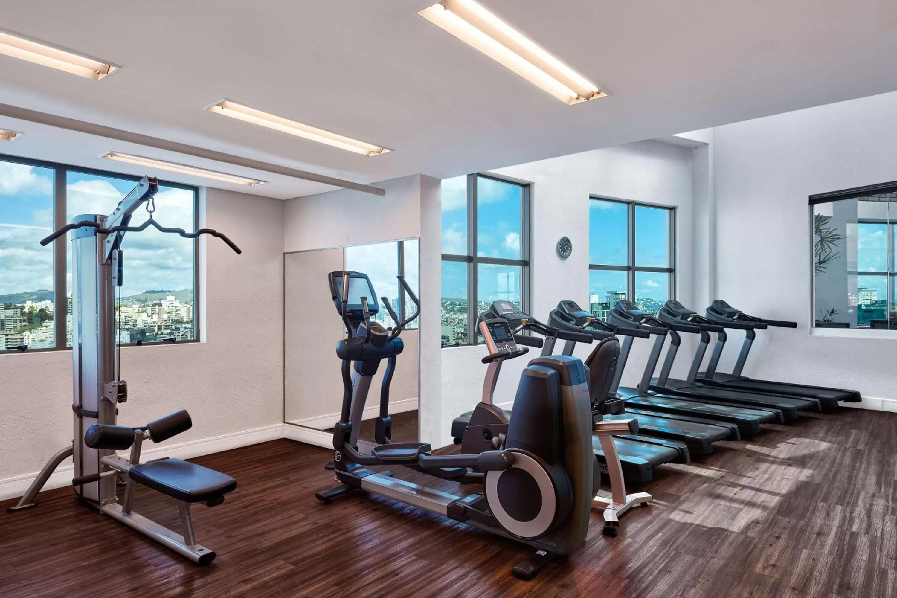 Fitness centre/facilities in Hilton Porto Alegre, Brazil