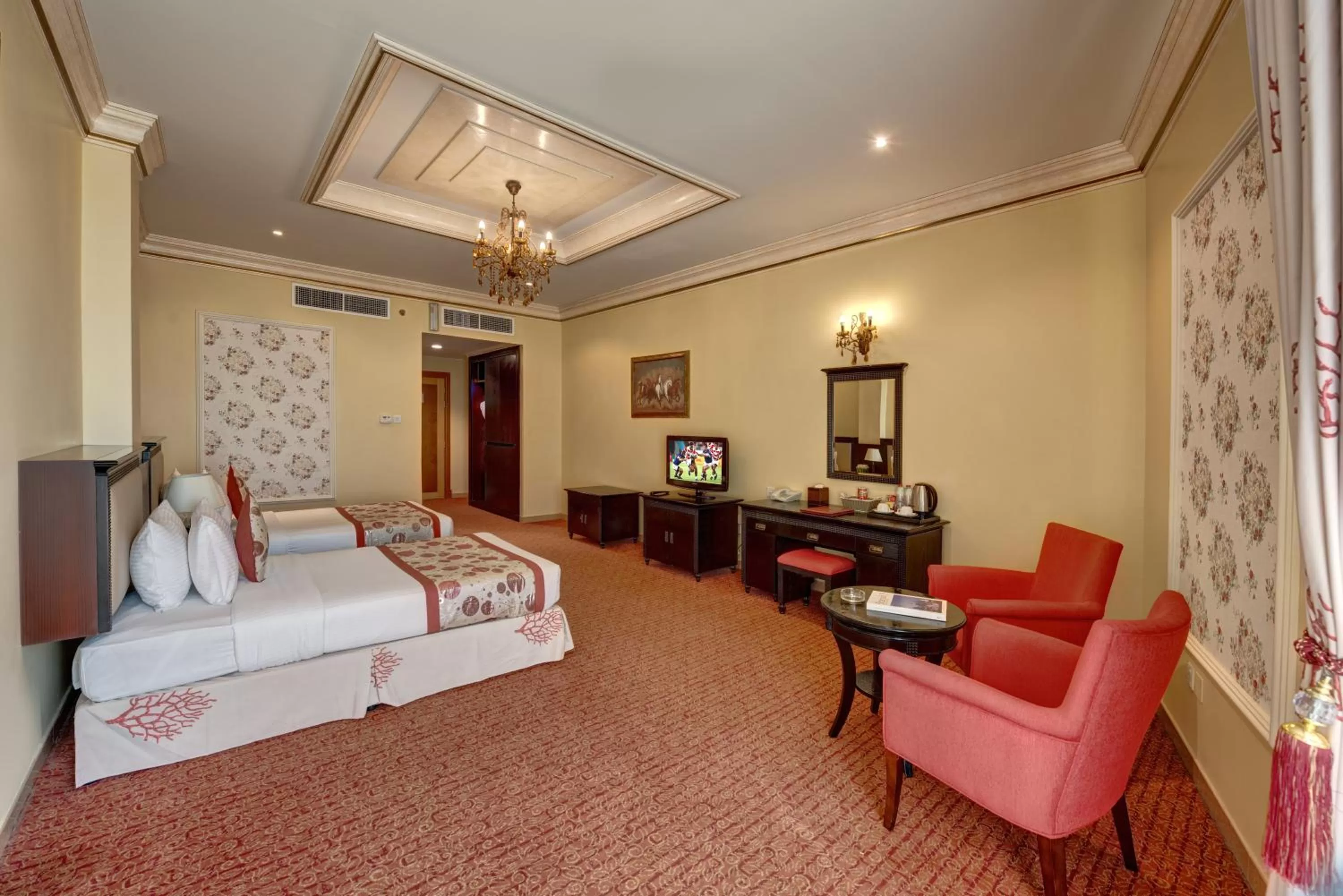 Balcony/Terrace, Bed in Sahara Beach Resort & Spa